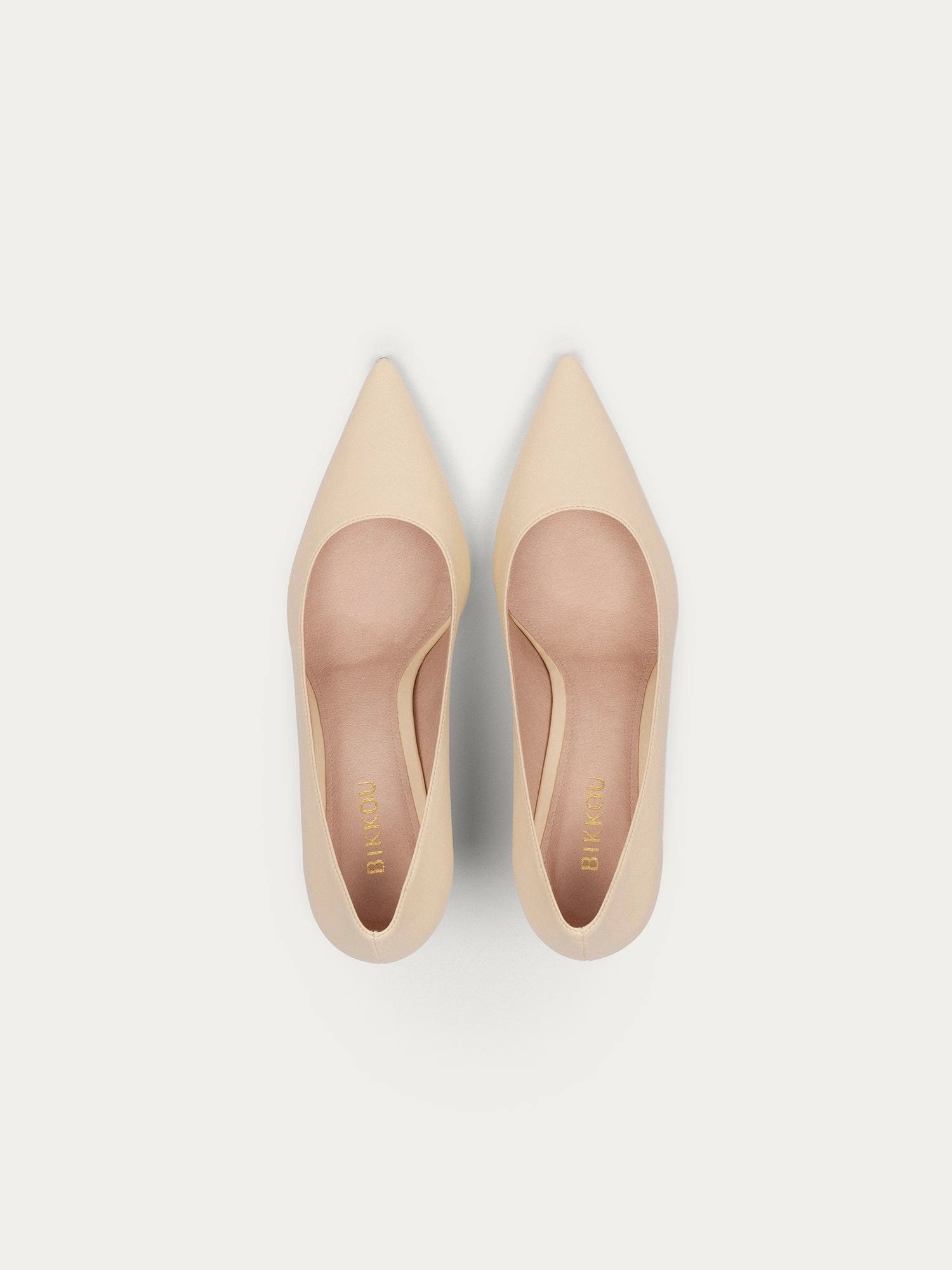 10am Monday at the Office Vegan Leather Heels | Light Beige