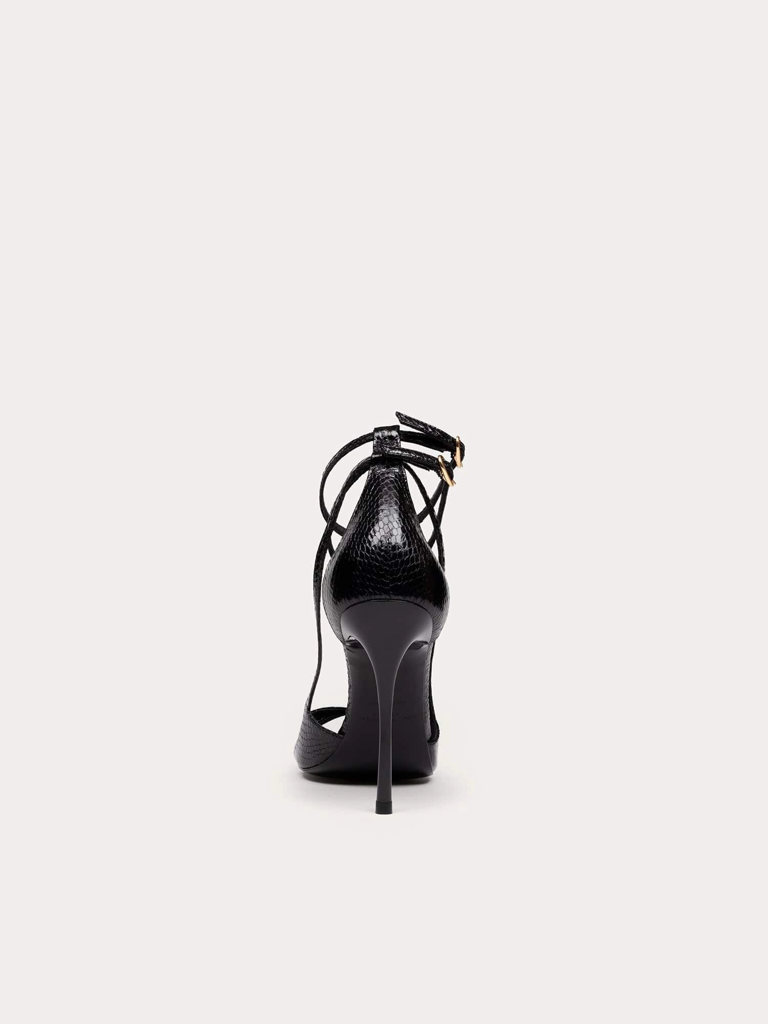 2am Dancing in the Club Vegan Strappy Heels | Black