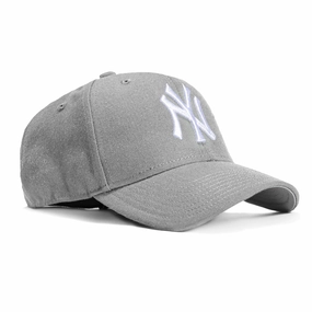 47 Brand New York Yankees MVP Adjustable Hat - Grey. White