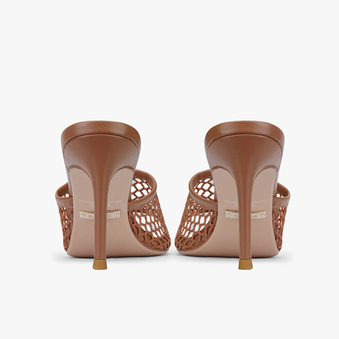 *Elowen - Beige Mesh Mules