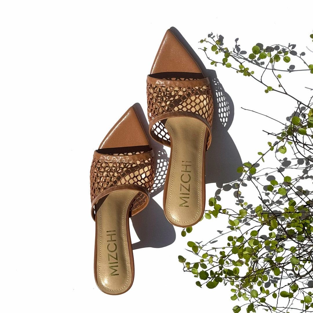 *Elowen - Black Mesh Mules