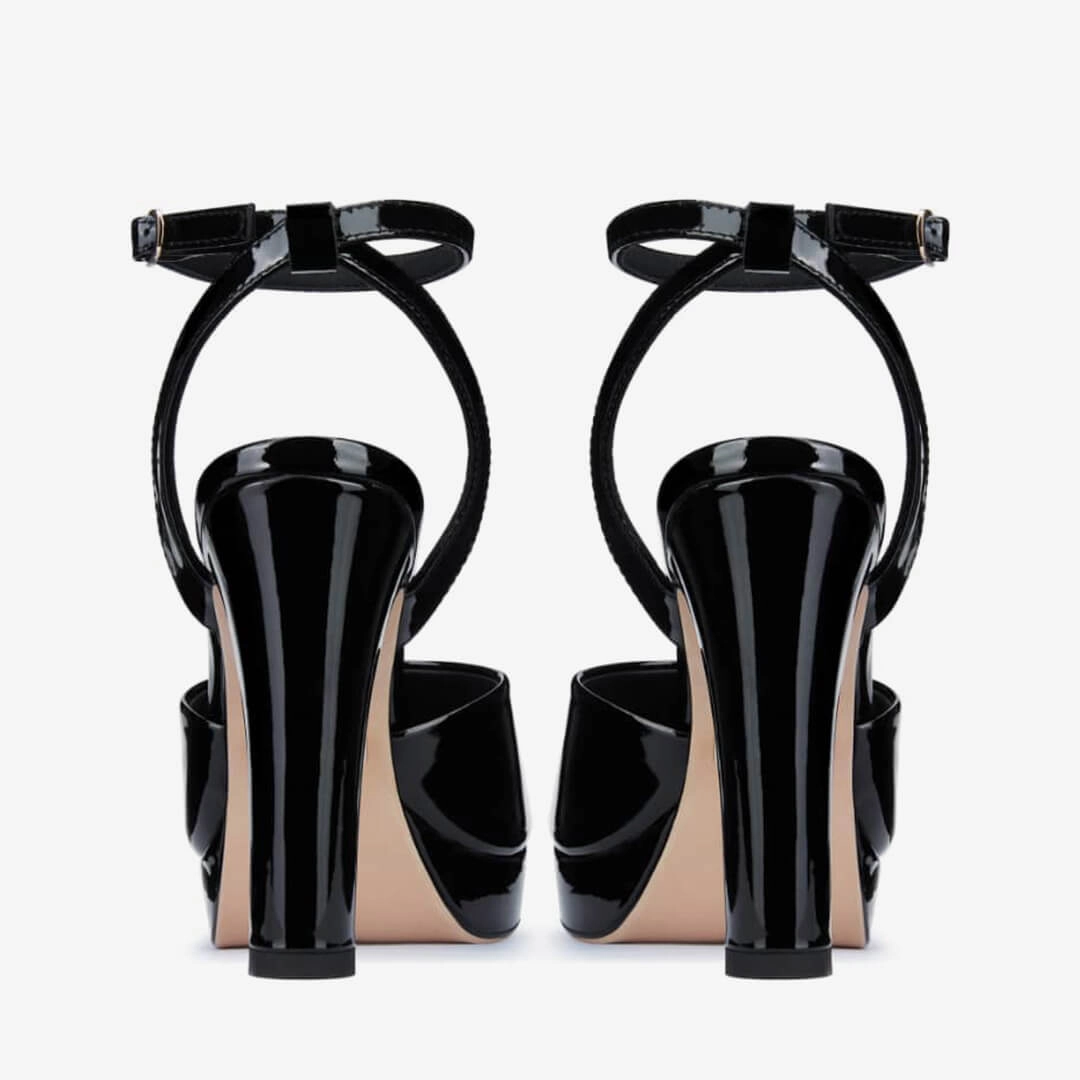 *NOMES 11 - black patent platform