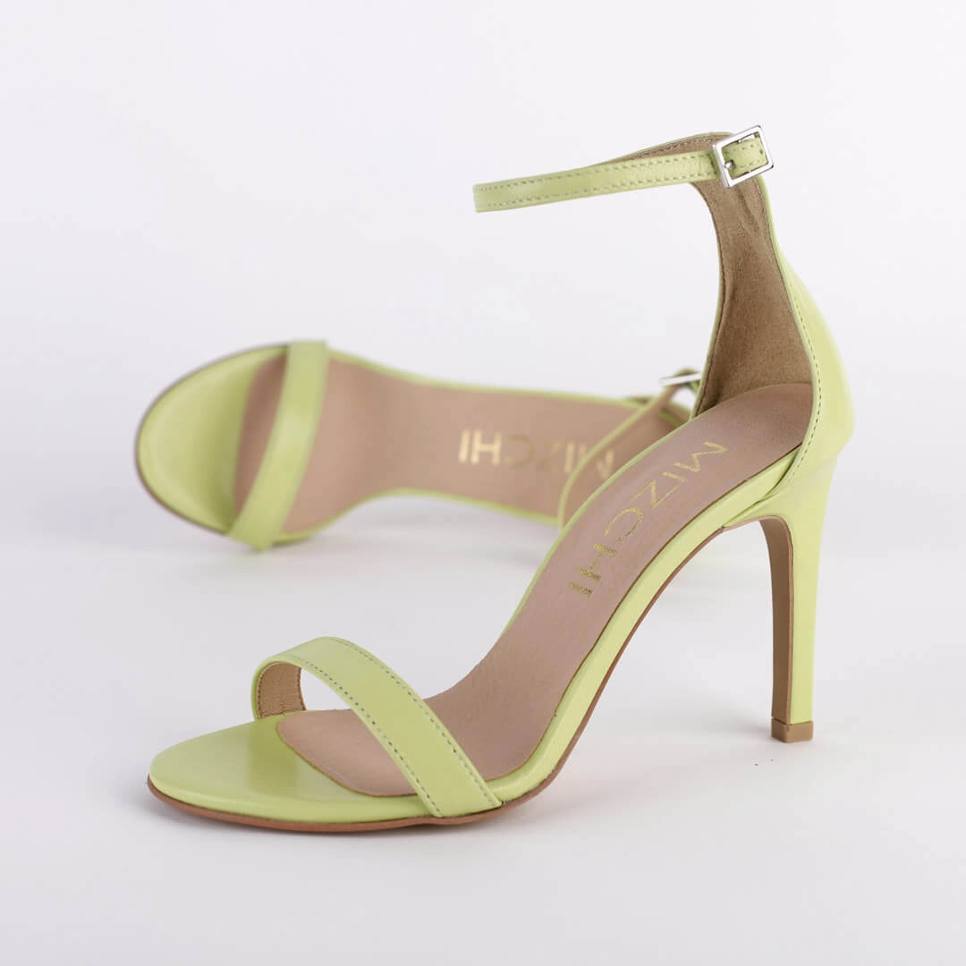 *UK size 2 - RITZY LA VITA - orange, 9cm heels
