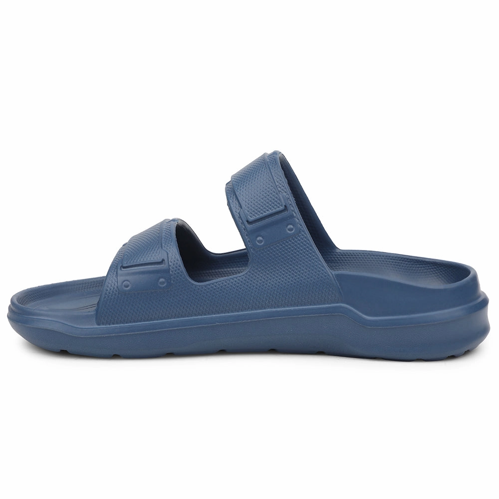 A-HA Navy Blue Casual Slides For Men FDL-2 By Liberty