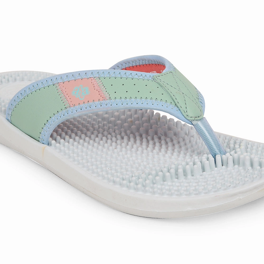 A-HA Sky Blue Casual Slipper For Women ACUPLUS-2 By Liberty