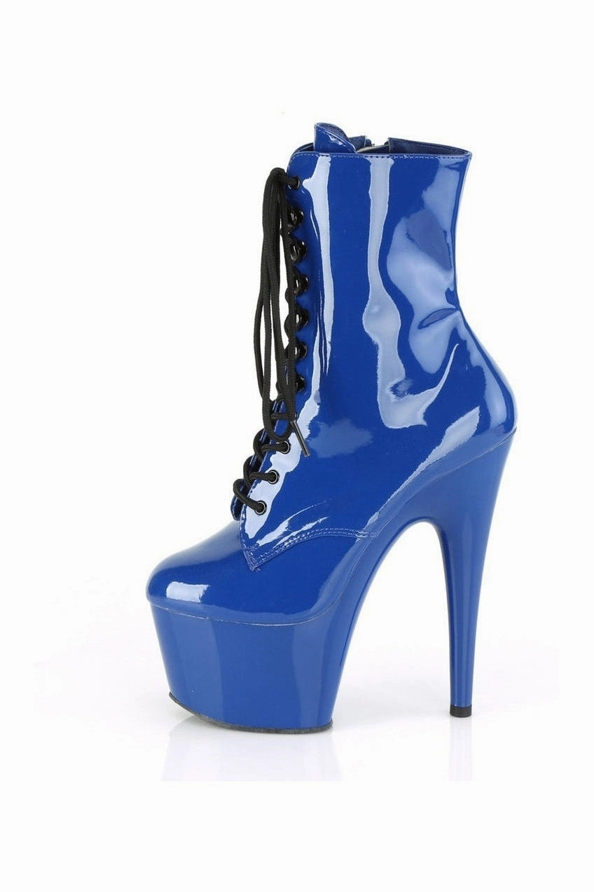 ADORE-1020 Exotic Ankle Boot | Blue Patent