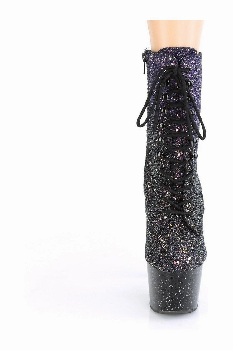 ADORE-1020OMBG Exotic Boot | Purple Glitter