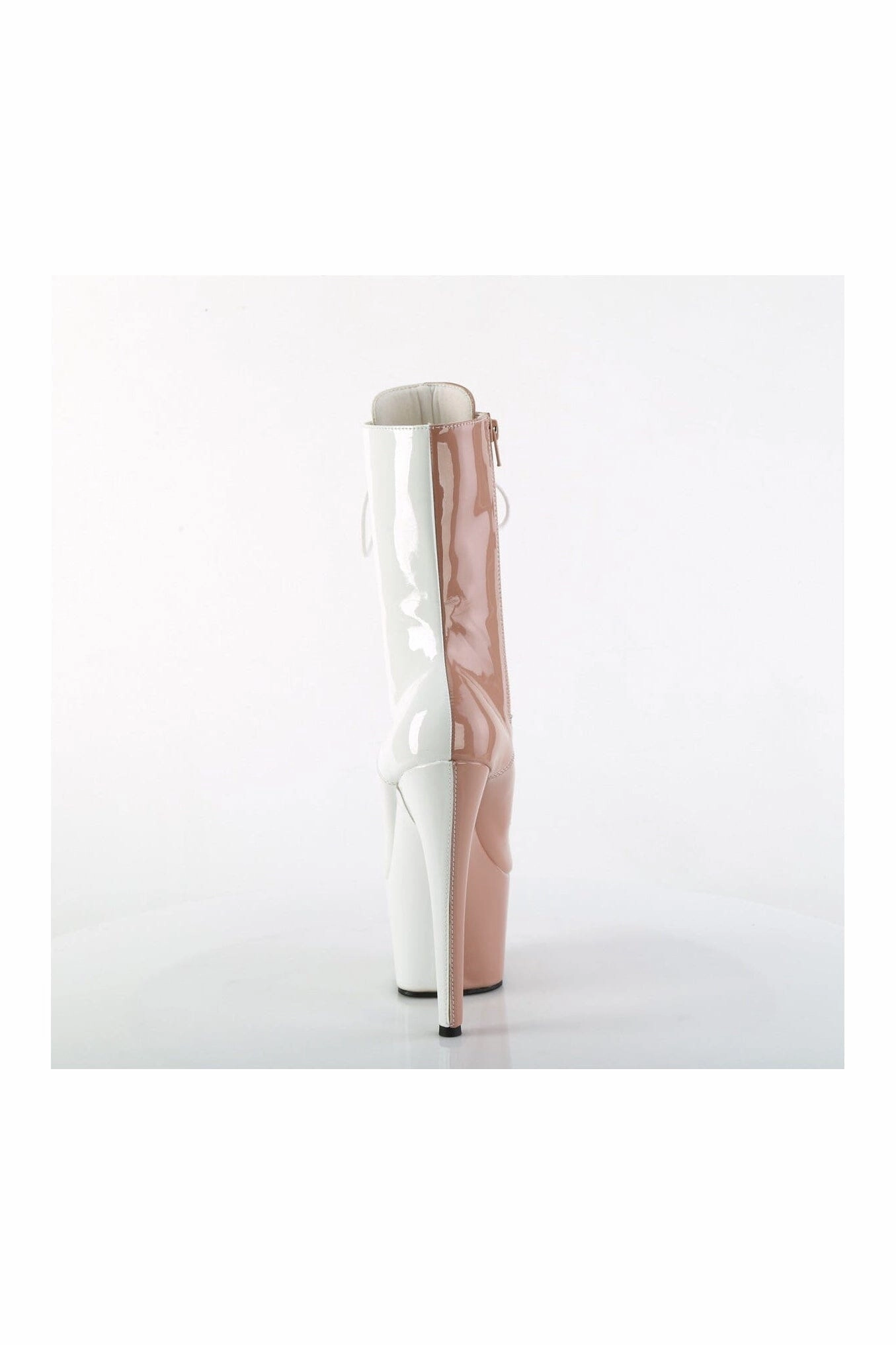 ADORE-1040TT Rose Gold Patent Ankle Boot