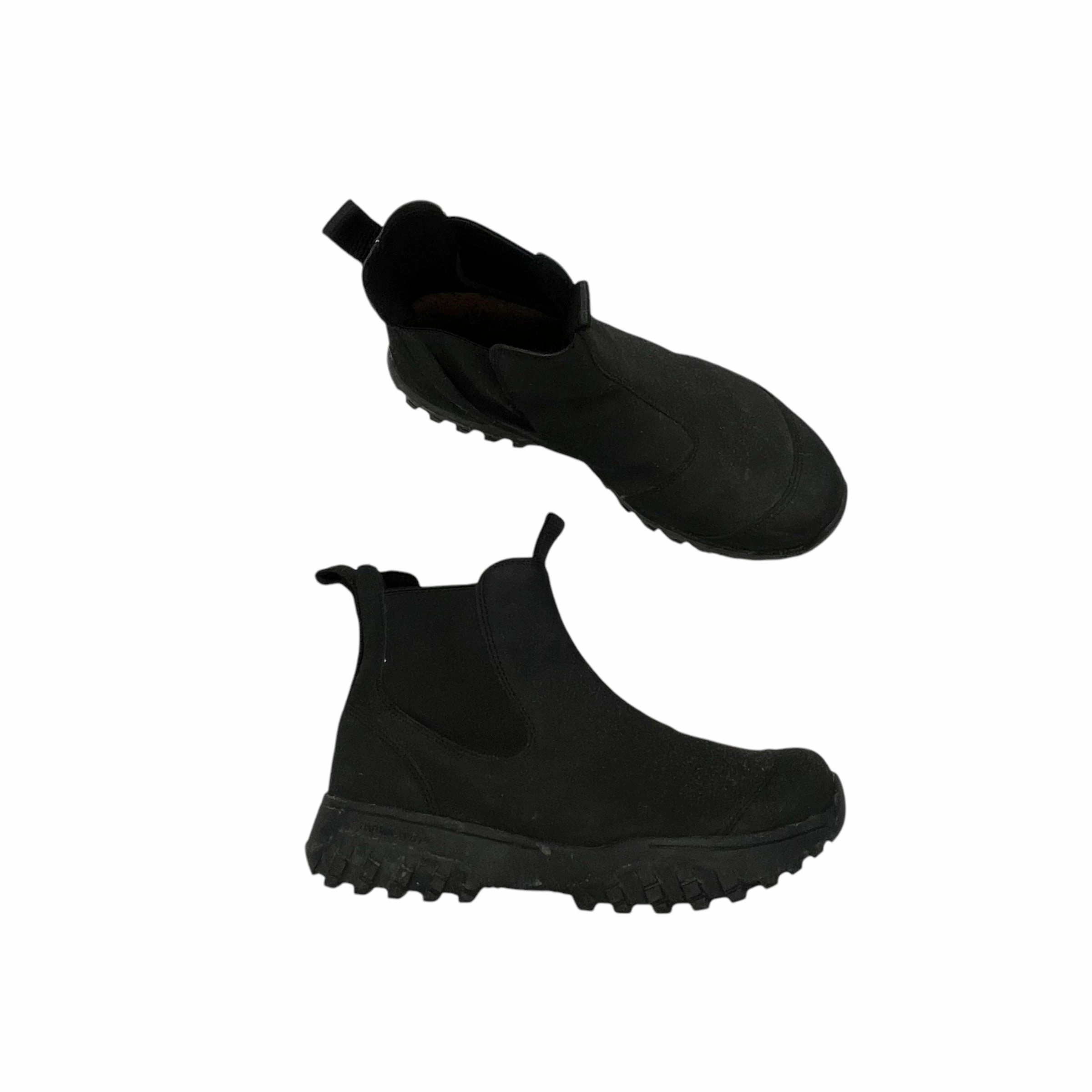 Boots Ankle Flats By Cma In Black, Size:8