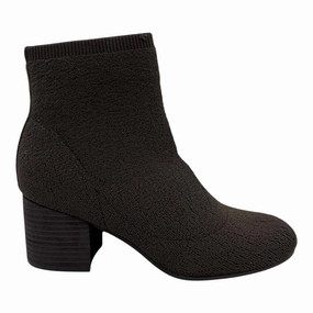 Boots Ankle Heels By Eileen Fisher In Brown, Size:7