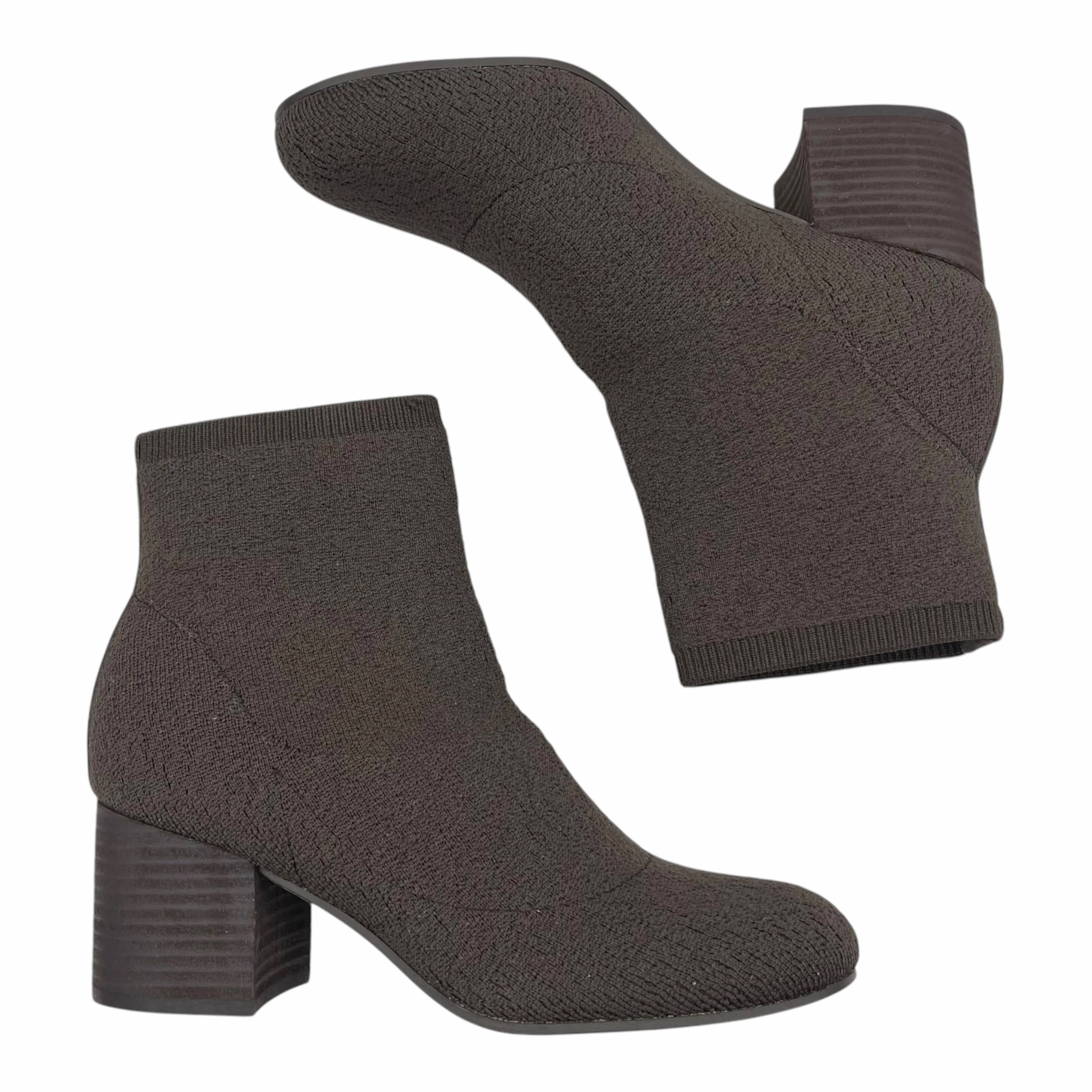 Boots Ankle Heels By Eileen Fisher In Brown, Size:7
