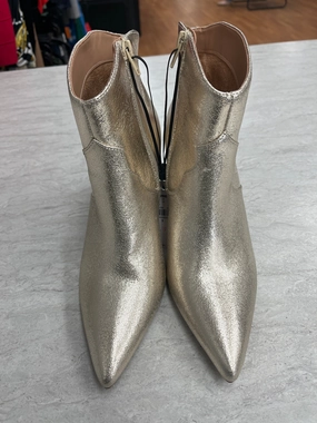 Boots Ankle Heels By Express In Gold, Size: 9