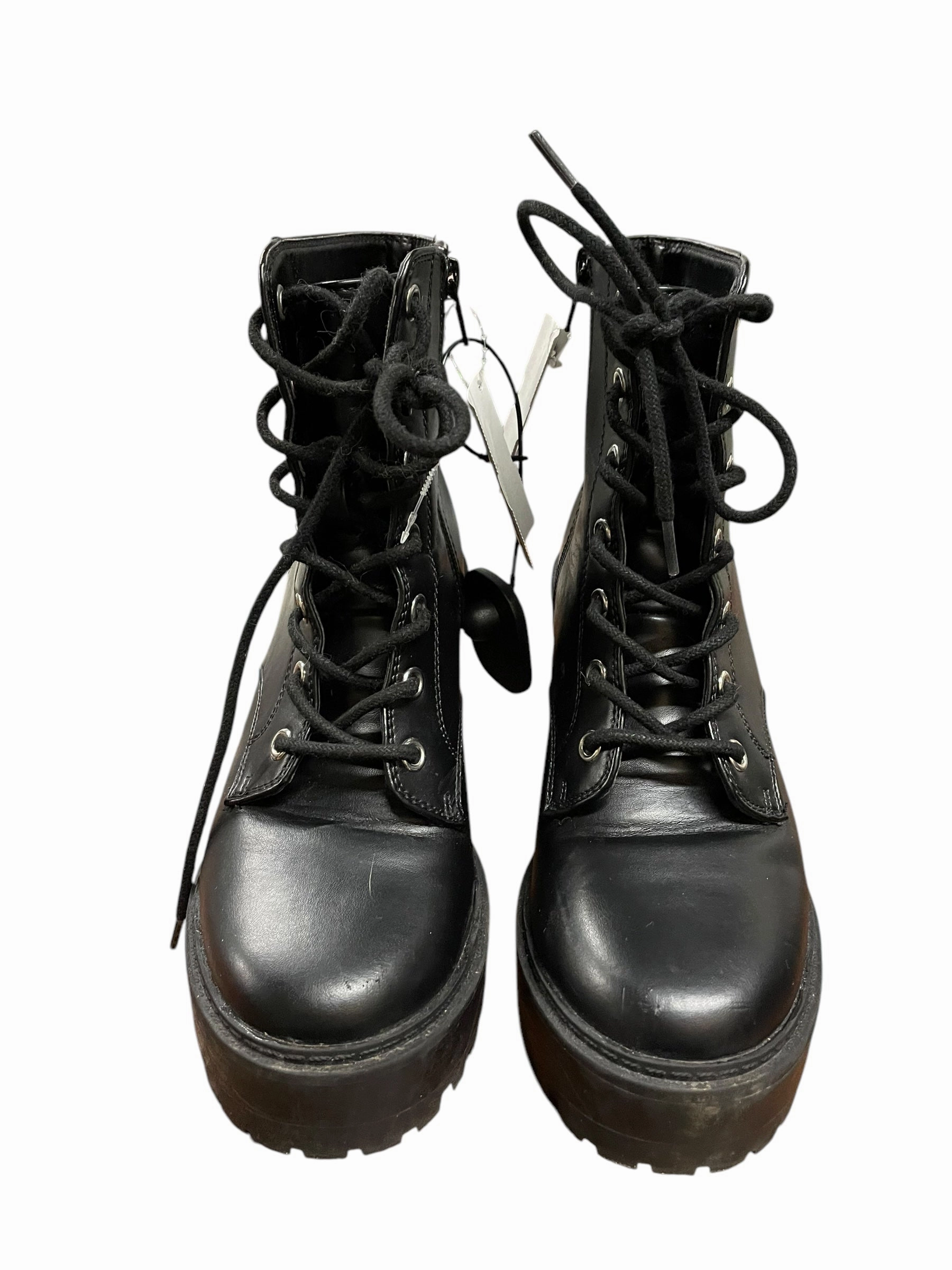 Boots Ankle Heels By Forever 21 In Black, Size: 7