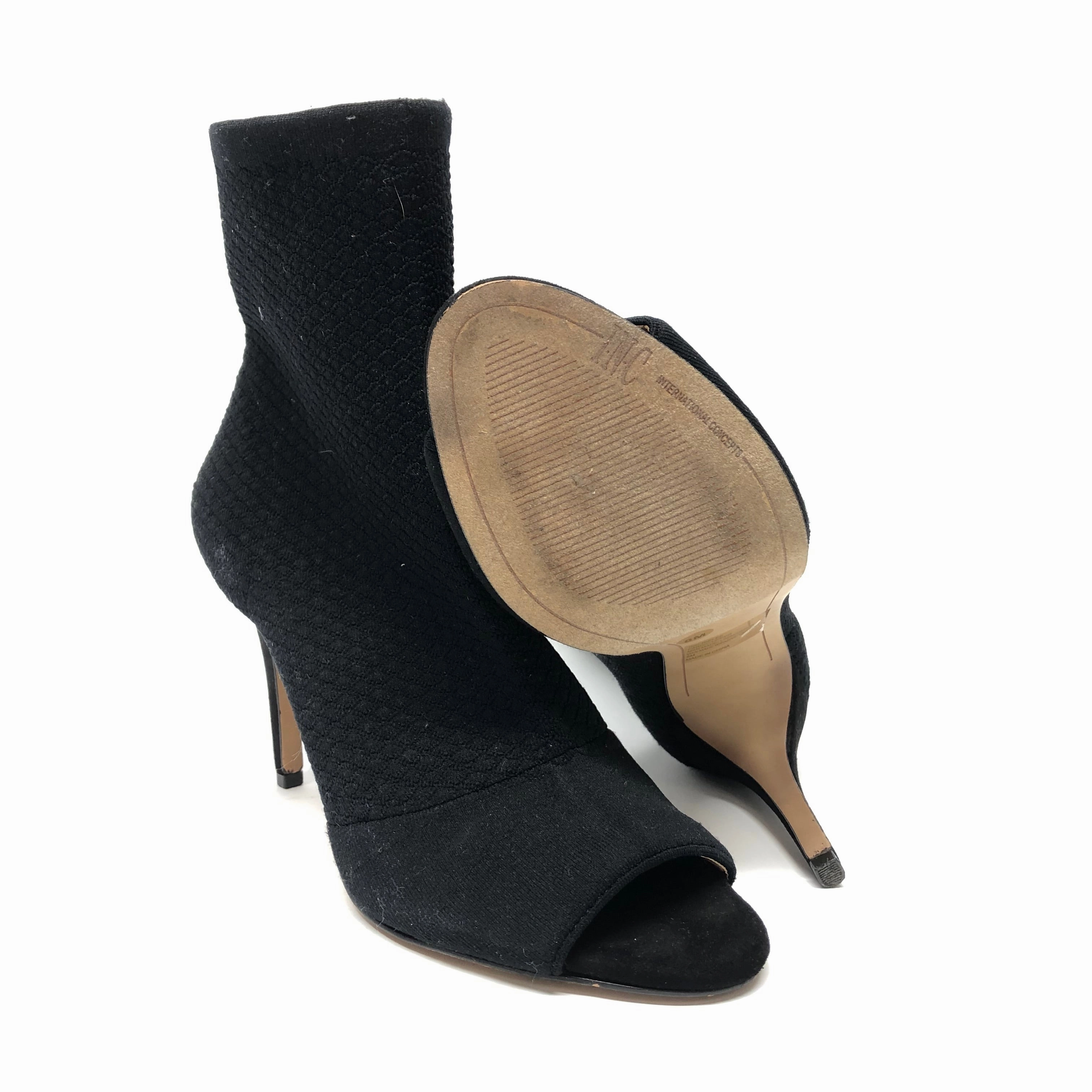 Boots Ankle Heels By Inc In Black, Size: 8