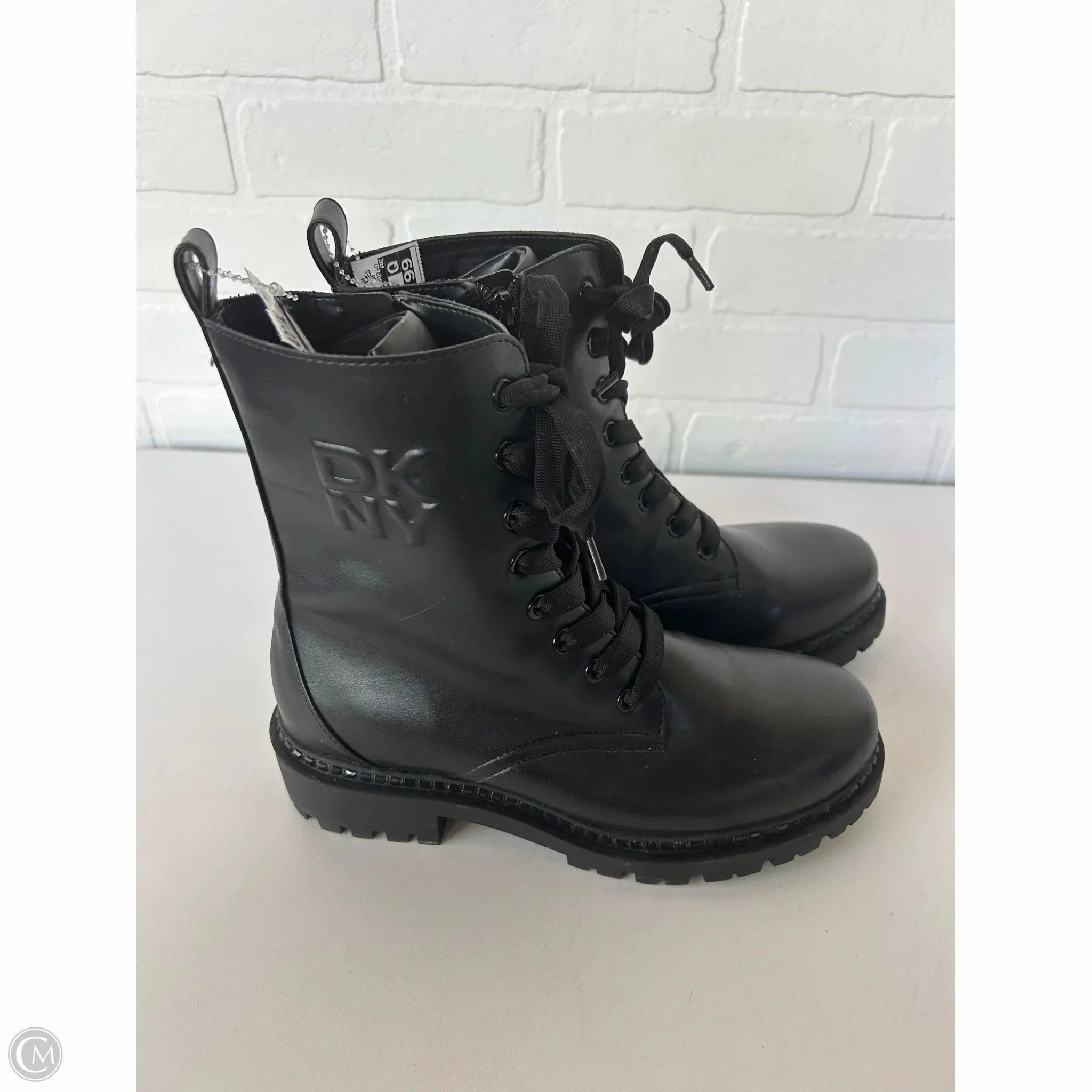 Boots Combat By Dkny In Black, Size: 8