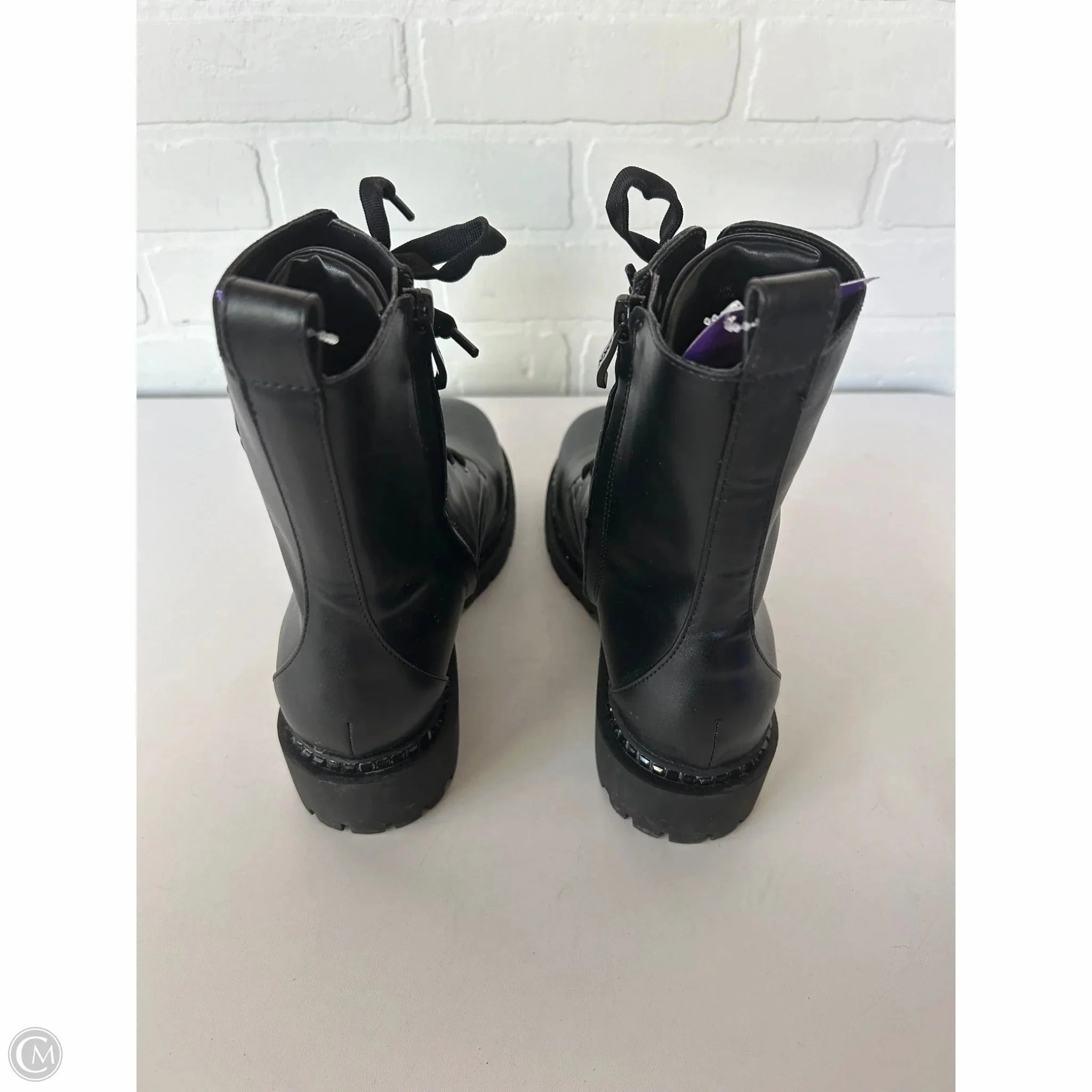 Boots Combat By Dkny In Black, Size: 8