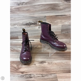 Boots Combat By Dr Martens In Purple, Size: 9