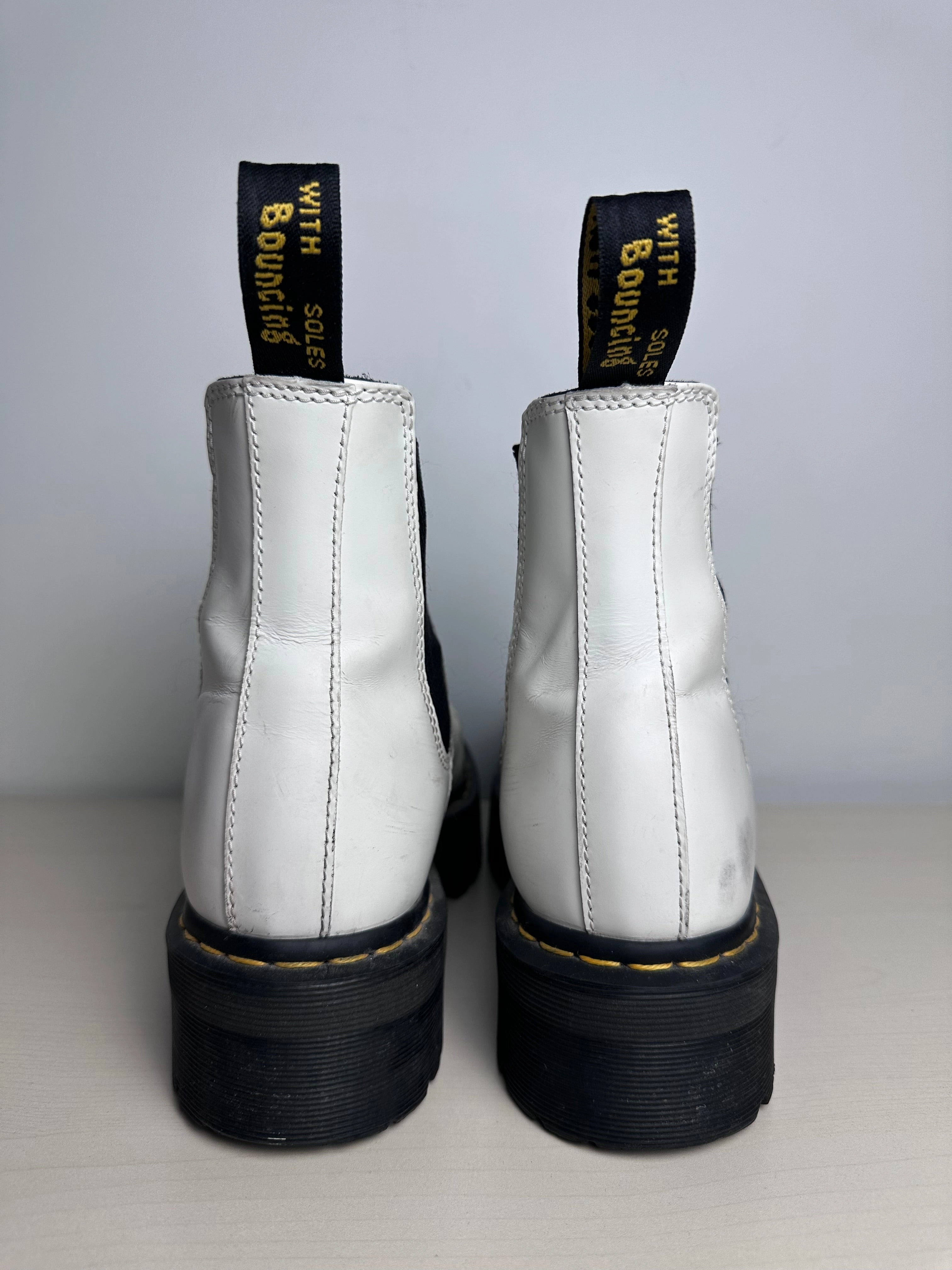 Boots Combat By Dr Martens In White, Size: 10