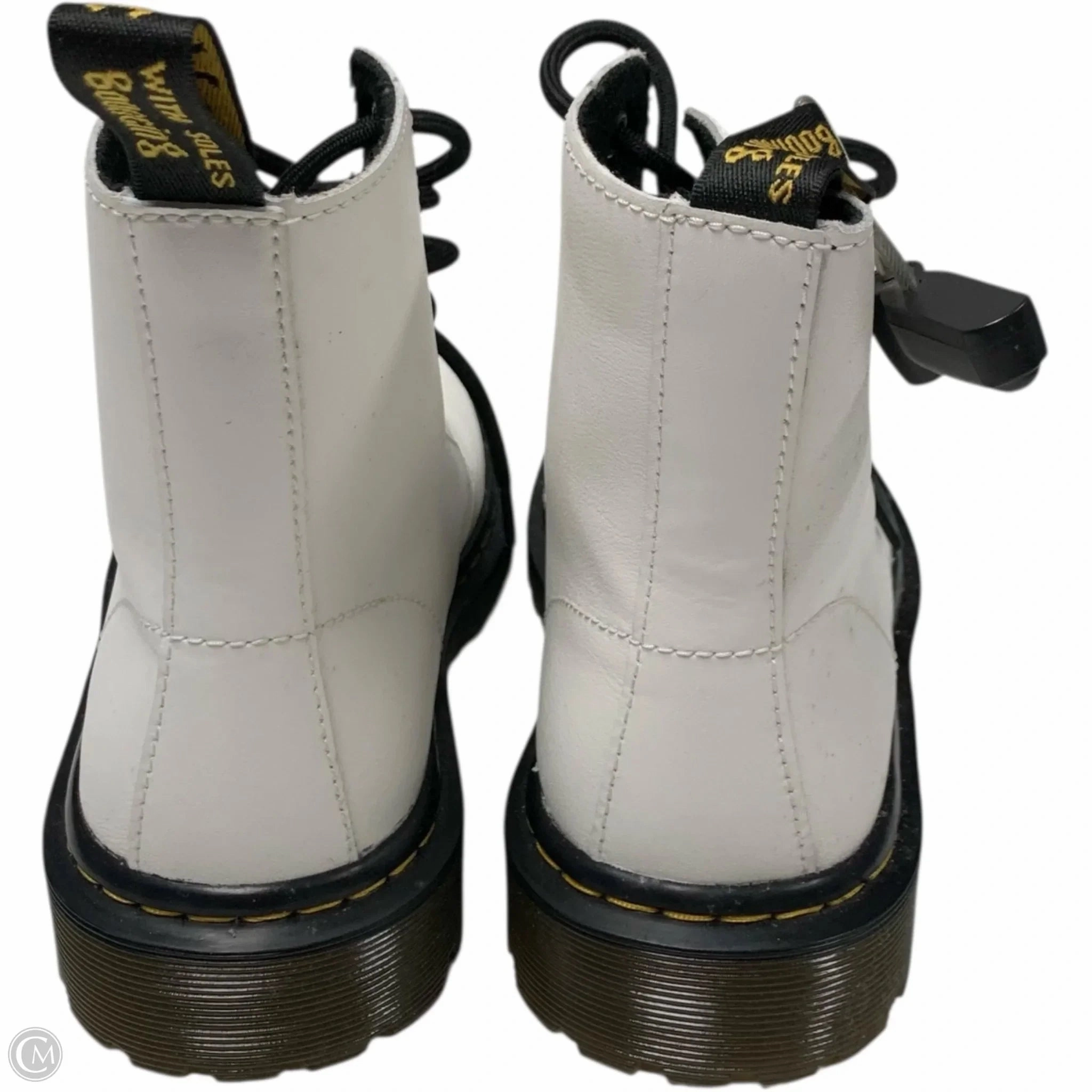 Boots Combat By Dr Martens In White, Size: 6
