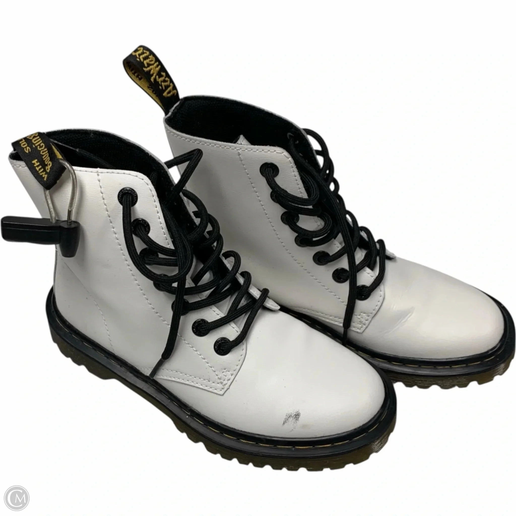 Boots Combat By Dr Martens In White, Size: 6