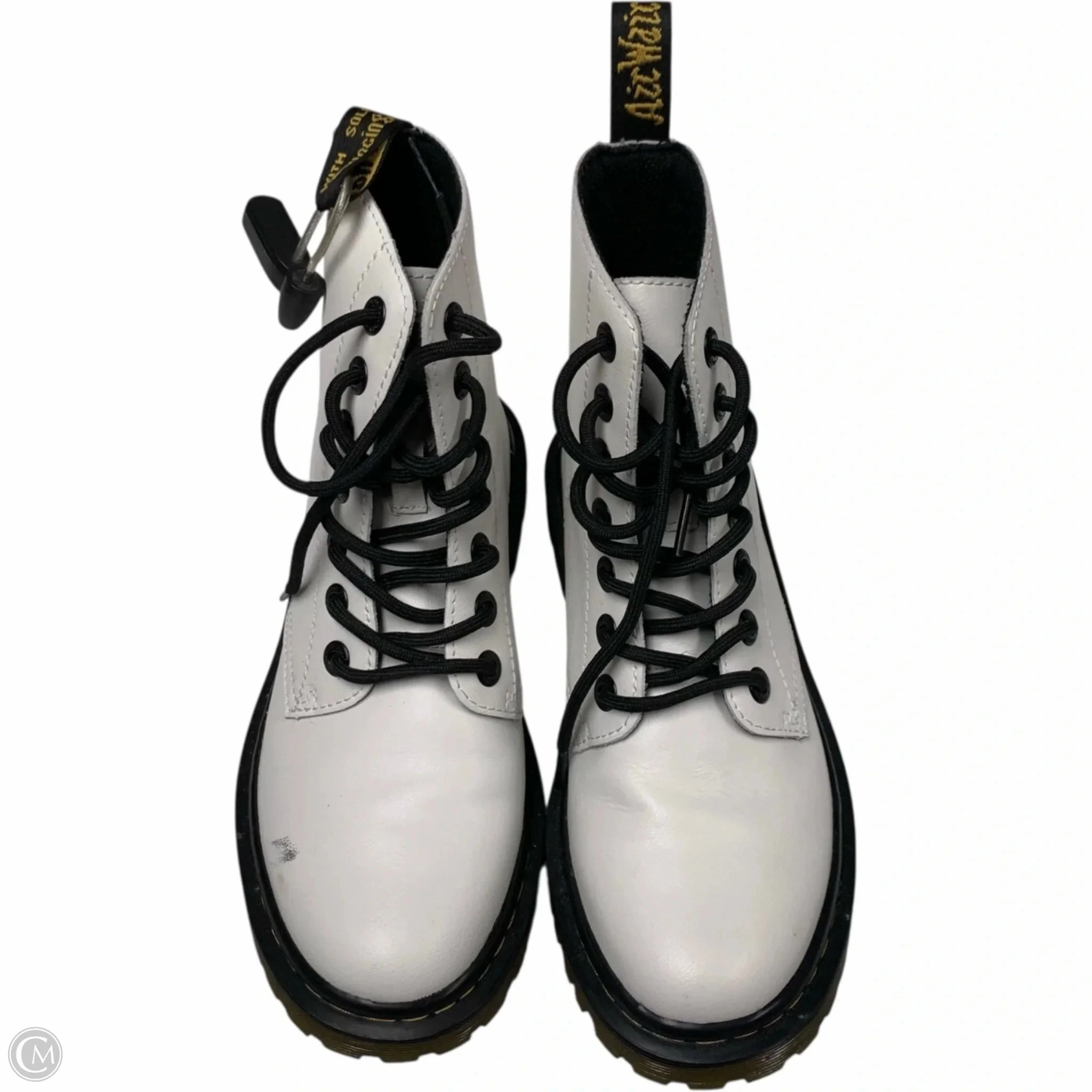 Boots Combat By Dr Martens In White, Size: 6