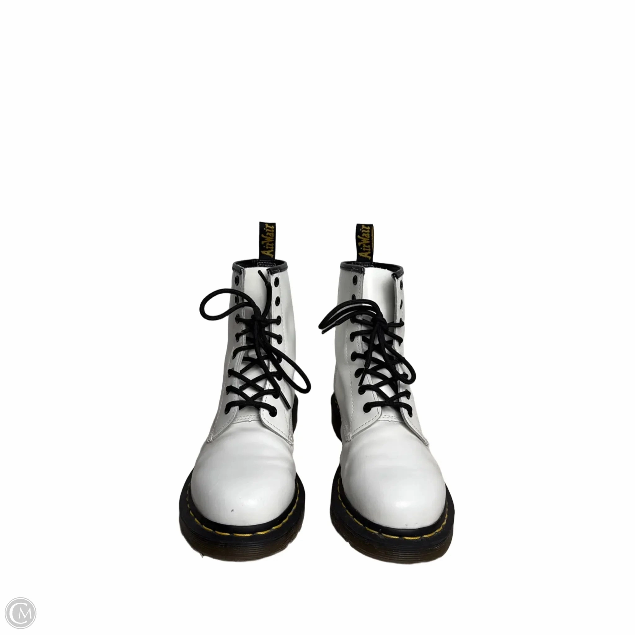 Boots Combat By Dr Martens In White, Size: 9
