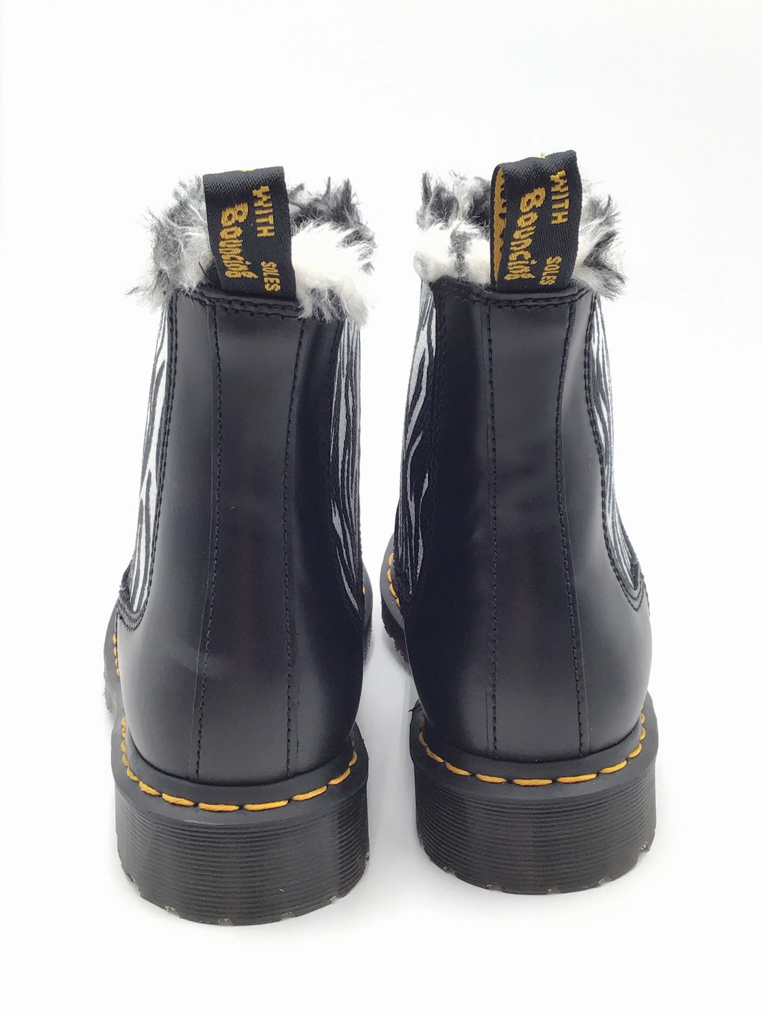Boots Combat By Dr Martens In Zebra Print, Size: 9