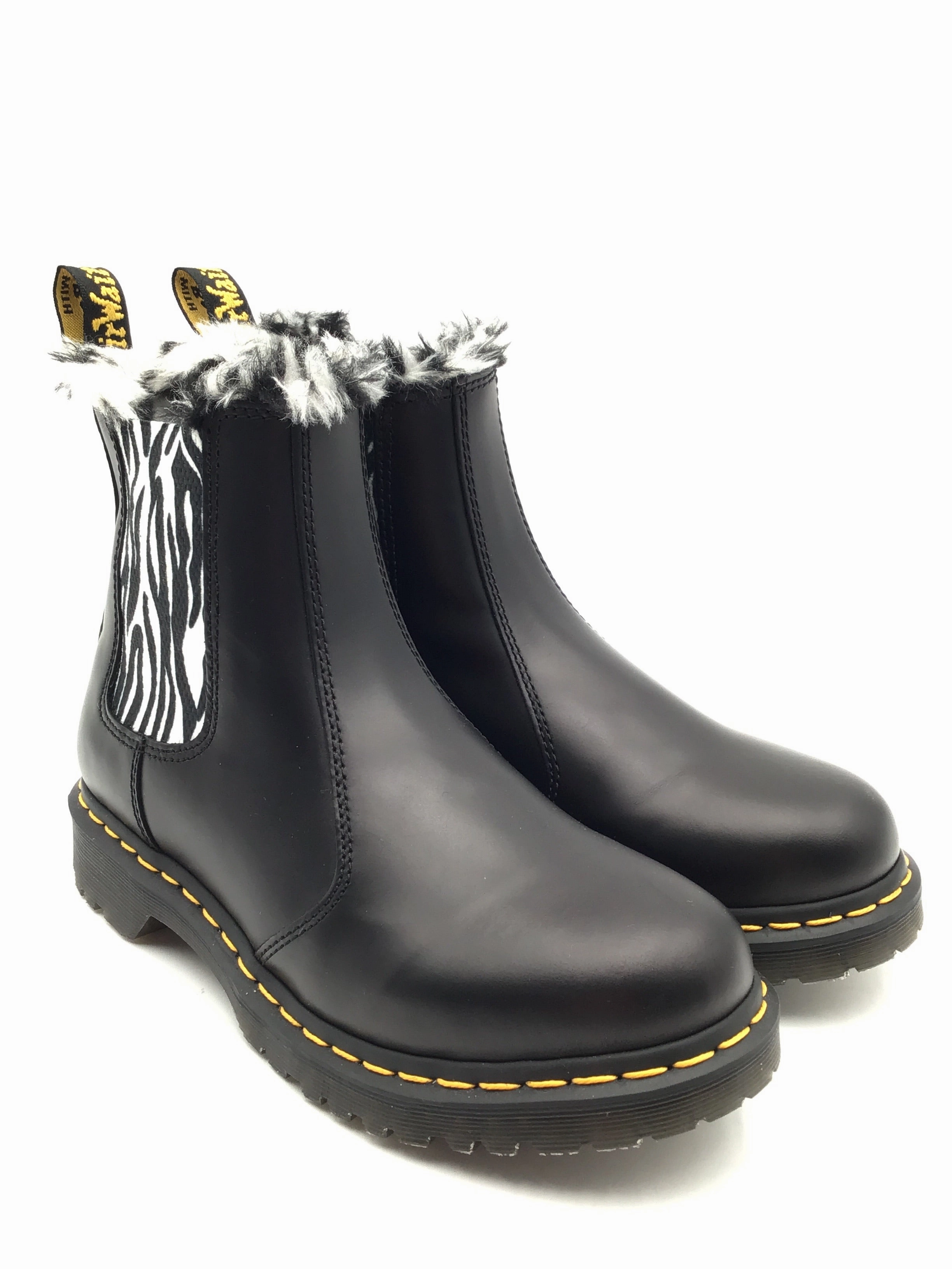 Boots Combat By Dr Martens In Zebra Print, Size: 9