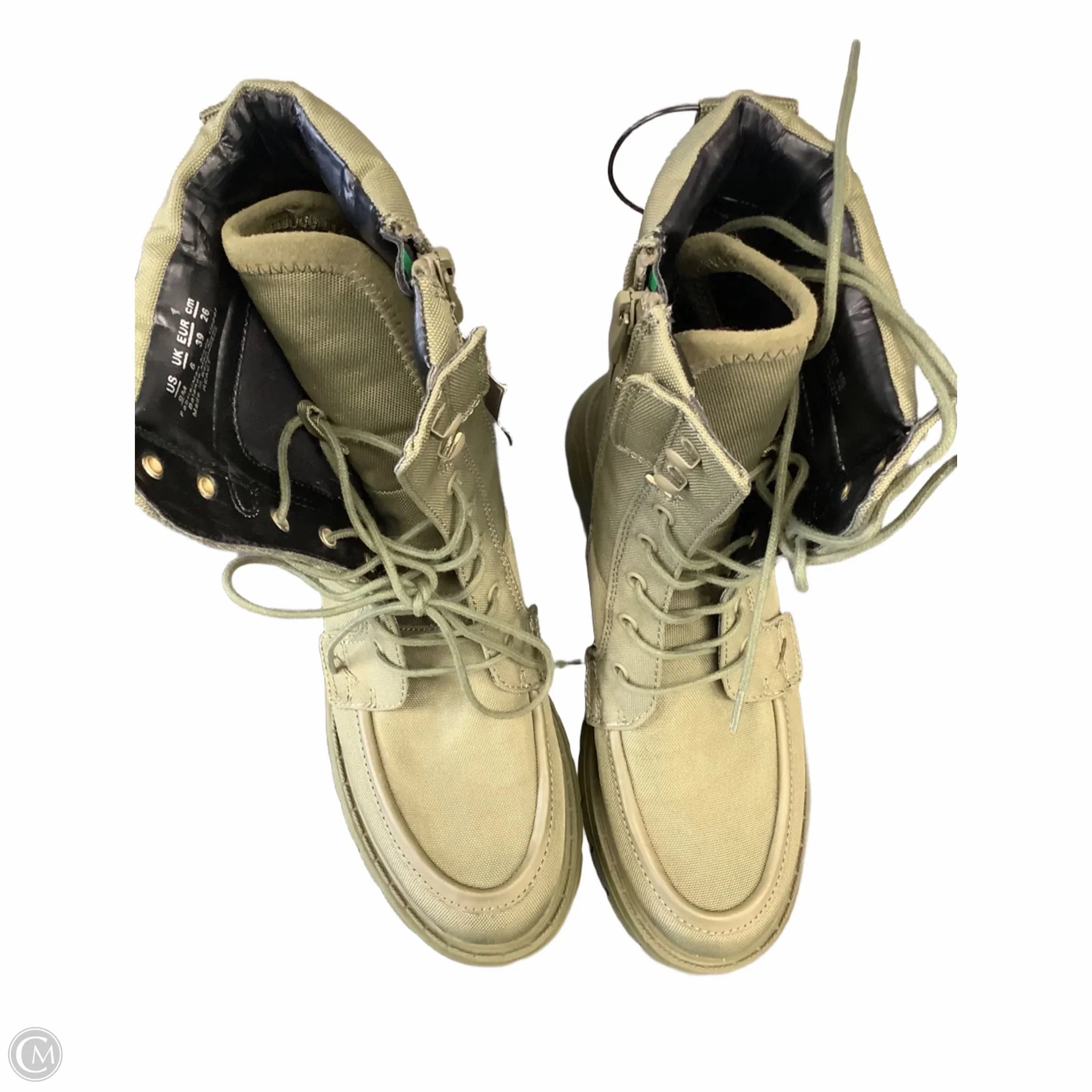 Boots Combat By Franco Sarto In Green, Size: 9