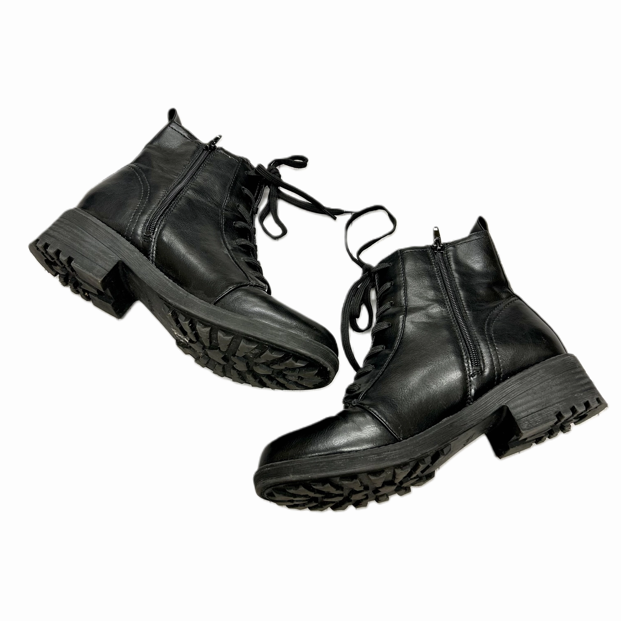 Boots Combat By Life Stride In Black, Size: 8.5