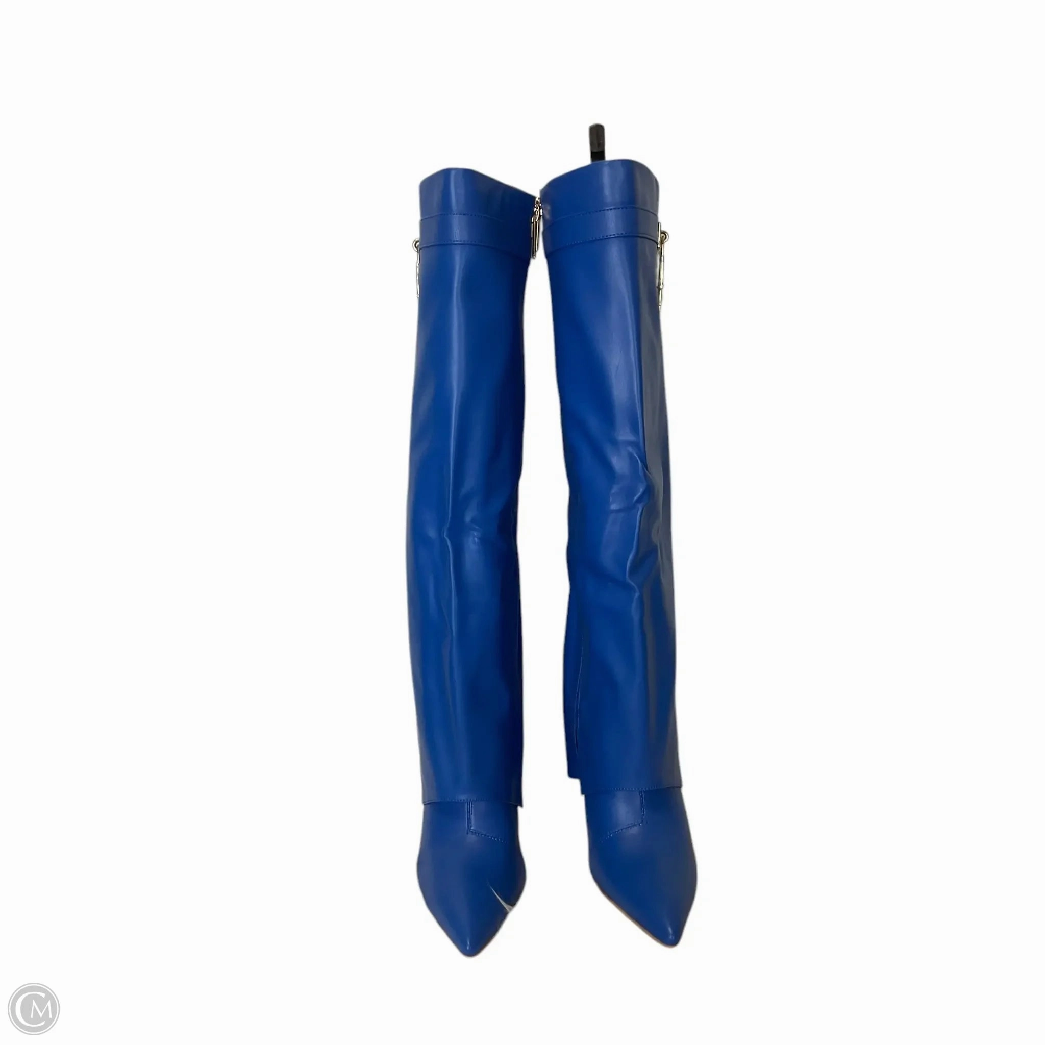 Boots Knee Flats By Clothes Mentor In Blue, Size: 6.5