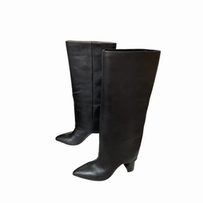 Boots Knee Heels By Marc Fisher In Black, Size:8.5