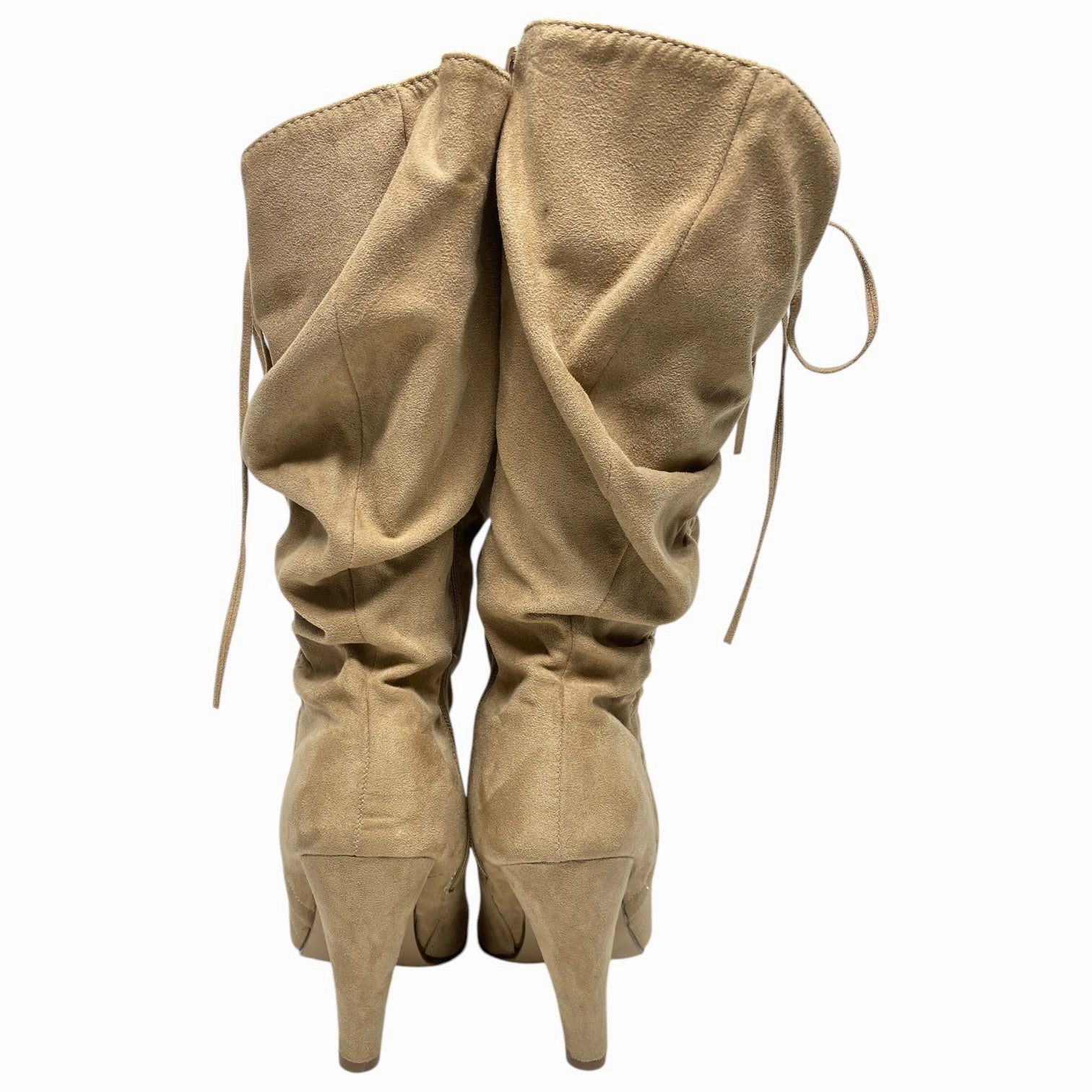 Boots Mid-calf Heels By New York And Co In Tan, Size: 9