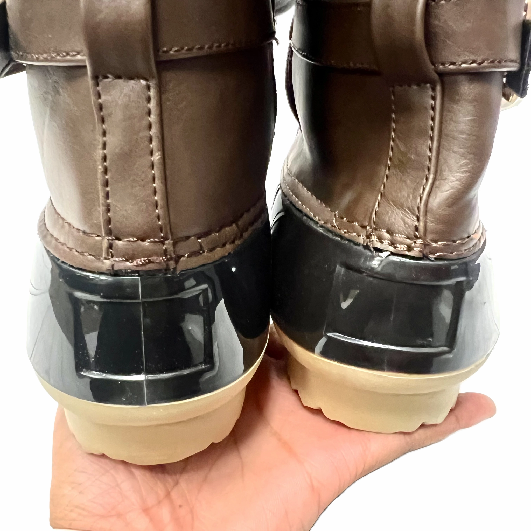Boots Snow By Nature Breeze In Black & Brown, Size: 11