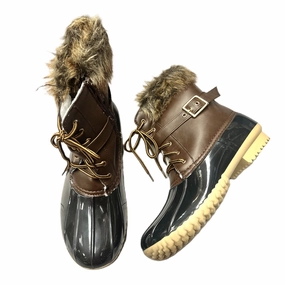 Boots Snow By Nature Breeze In Black & Brown, Size: 11