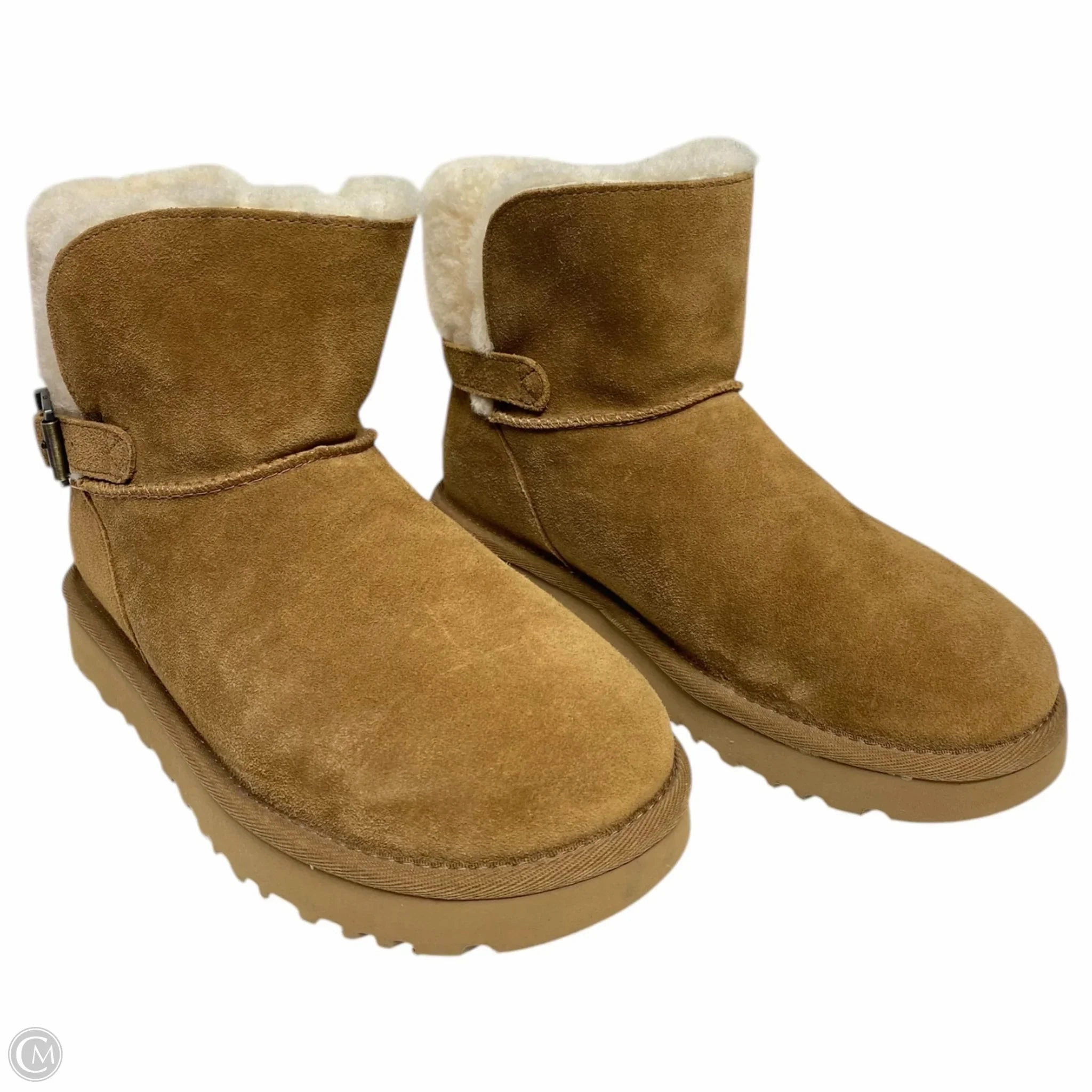 Boots Snow By Ugg In Brown & Cream, Size: 6