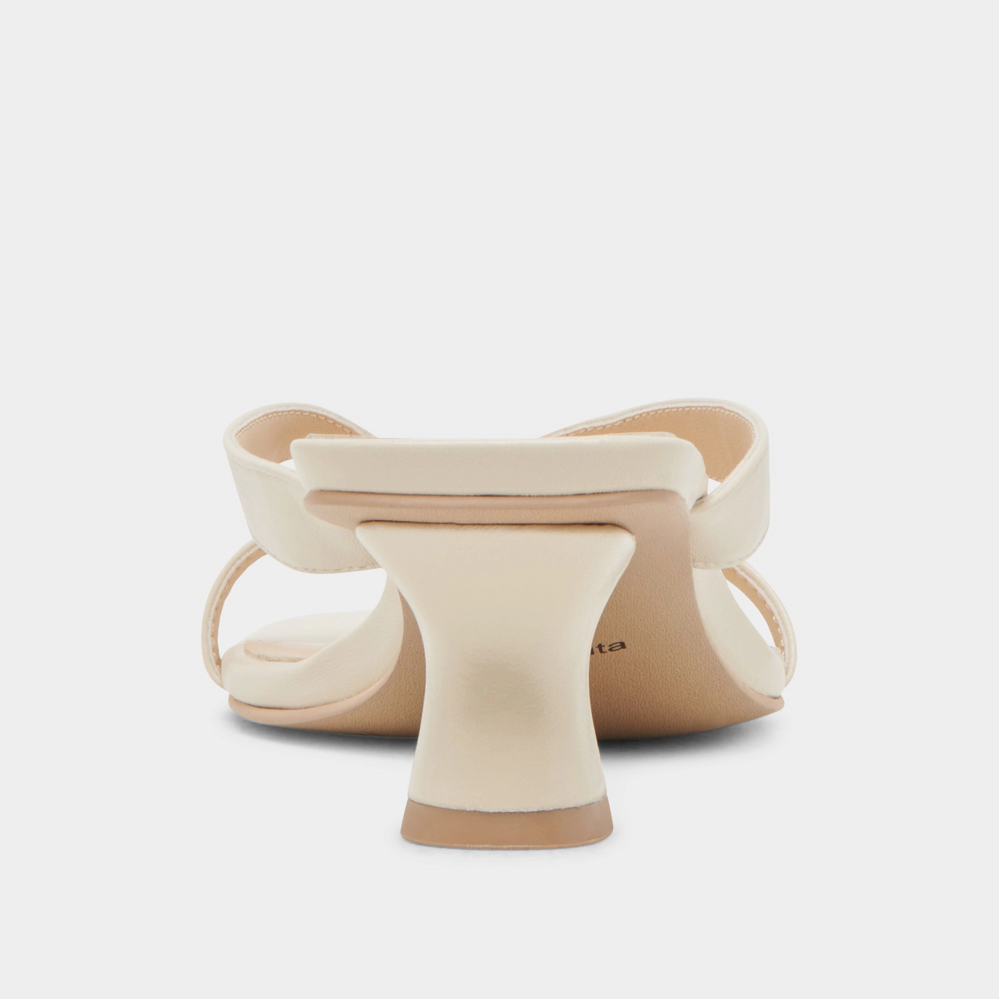 BREVEL HEELS OFF WHITE LEATHER
