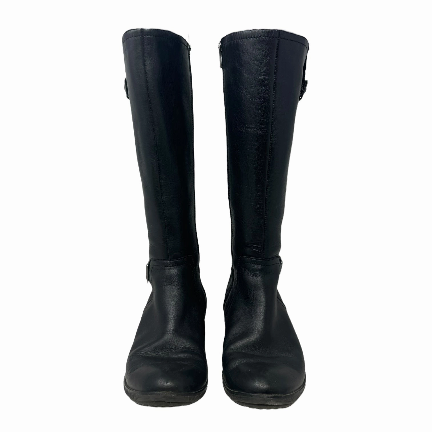 Buckle Stretch Boots Knee Flats By Aetrex In Black, Size: 8.5