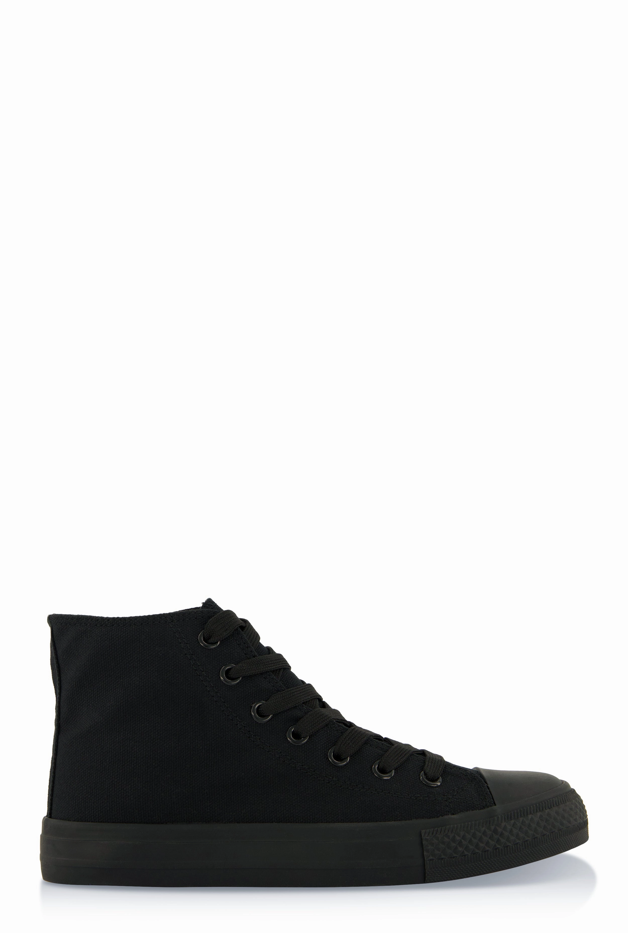 Canvas High Top Lace Up Sneakers