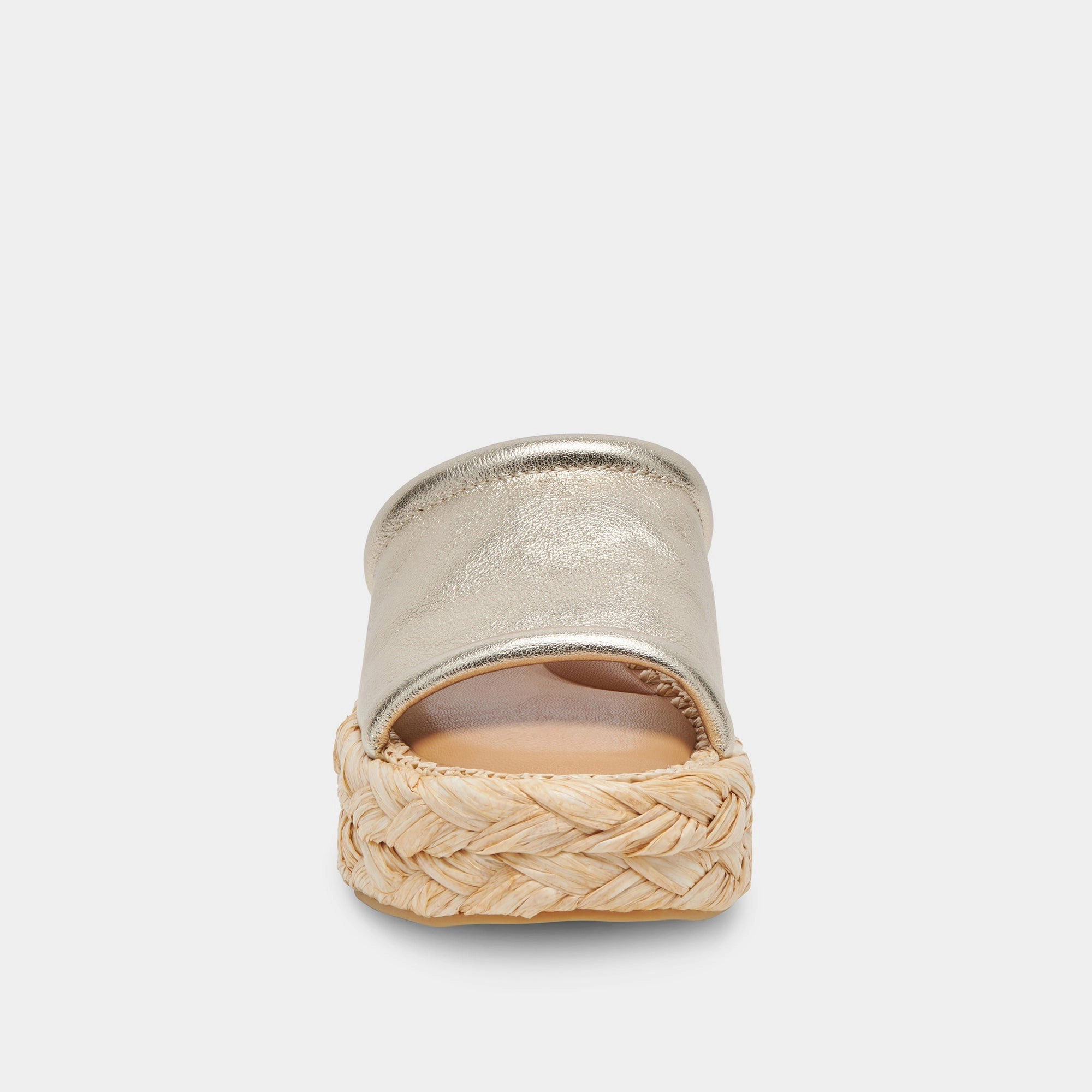 CHAVI SANDALS LIGHT GOLD METALLIC LEATHER - re:vita