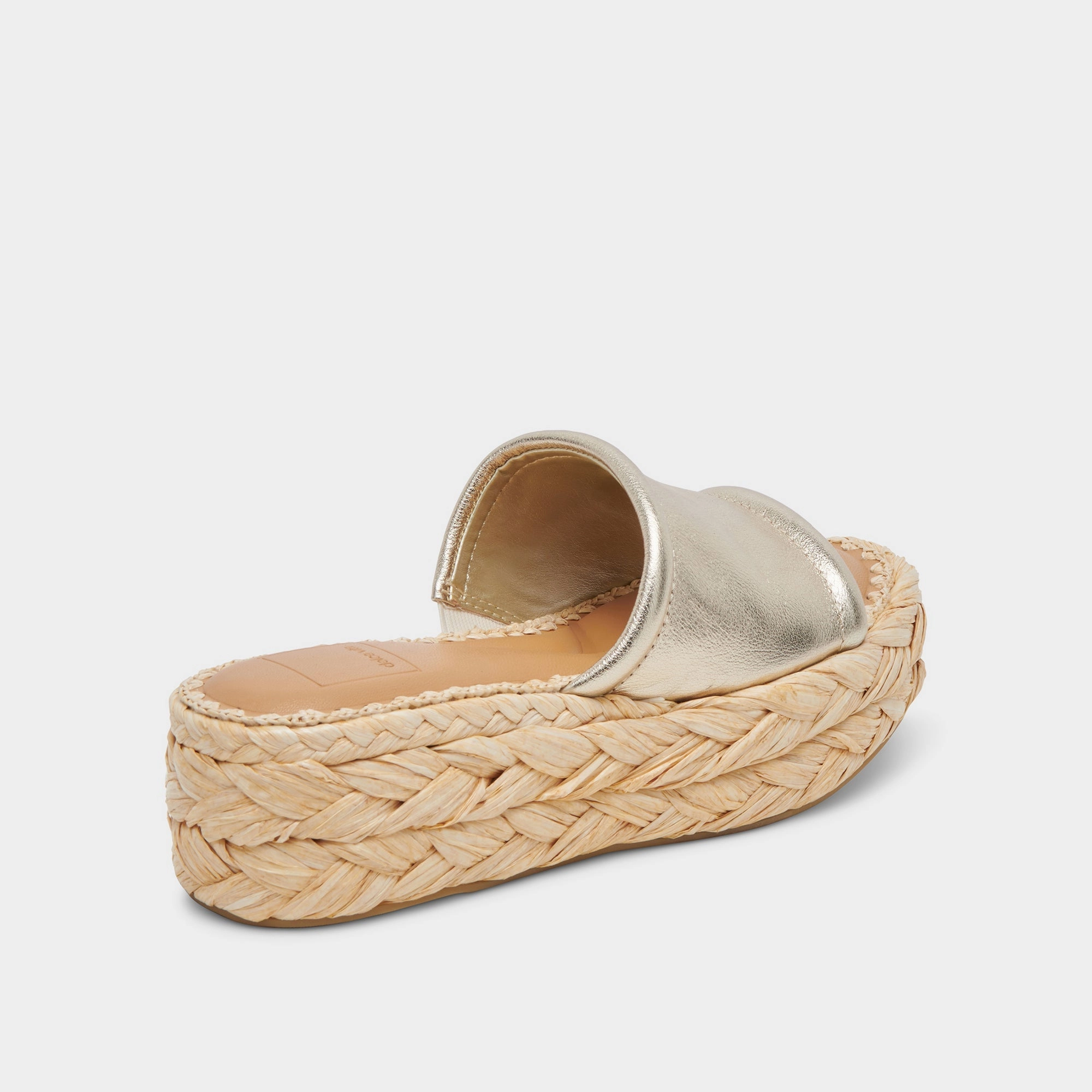 CHAVI SANDALS LIGHT GOLD METALLIC LEATHER - re:vita