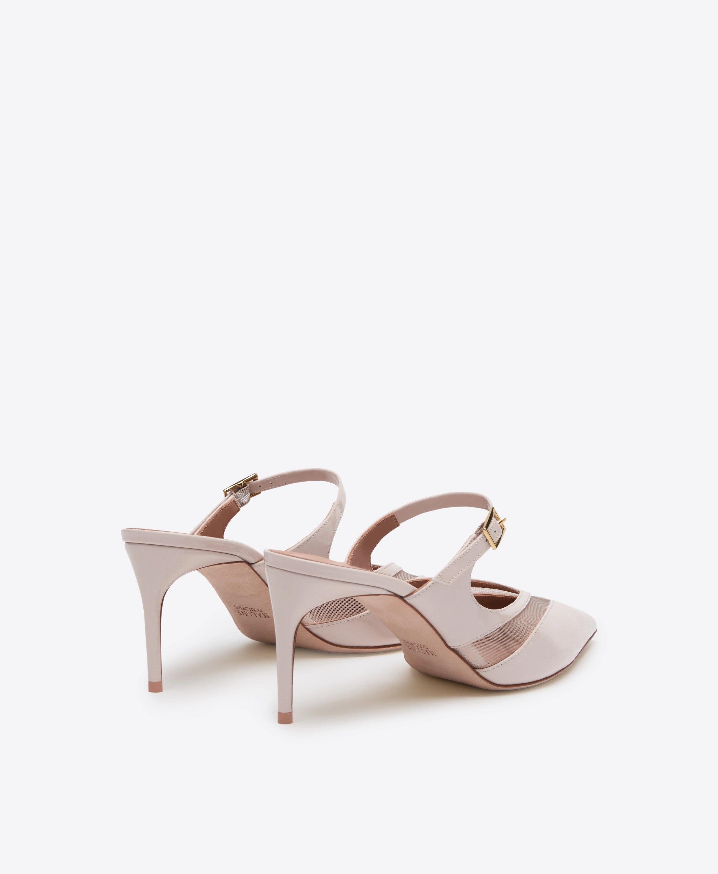 Cristi 70 Grey Leather Mesh Mules