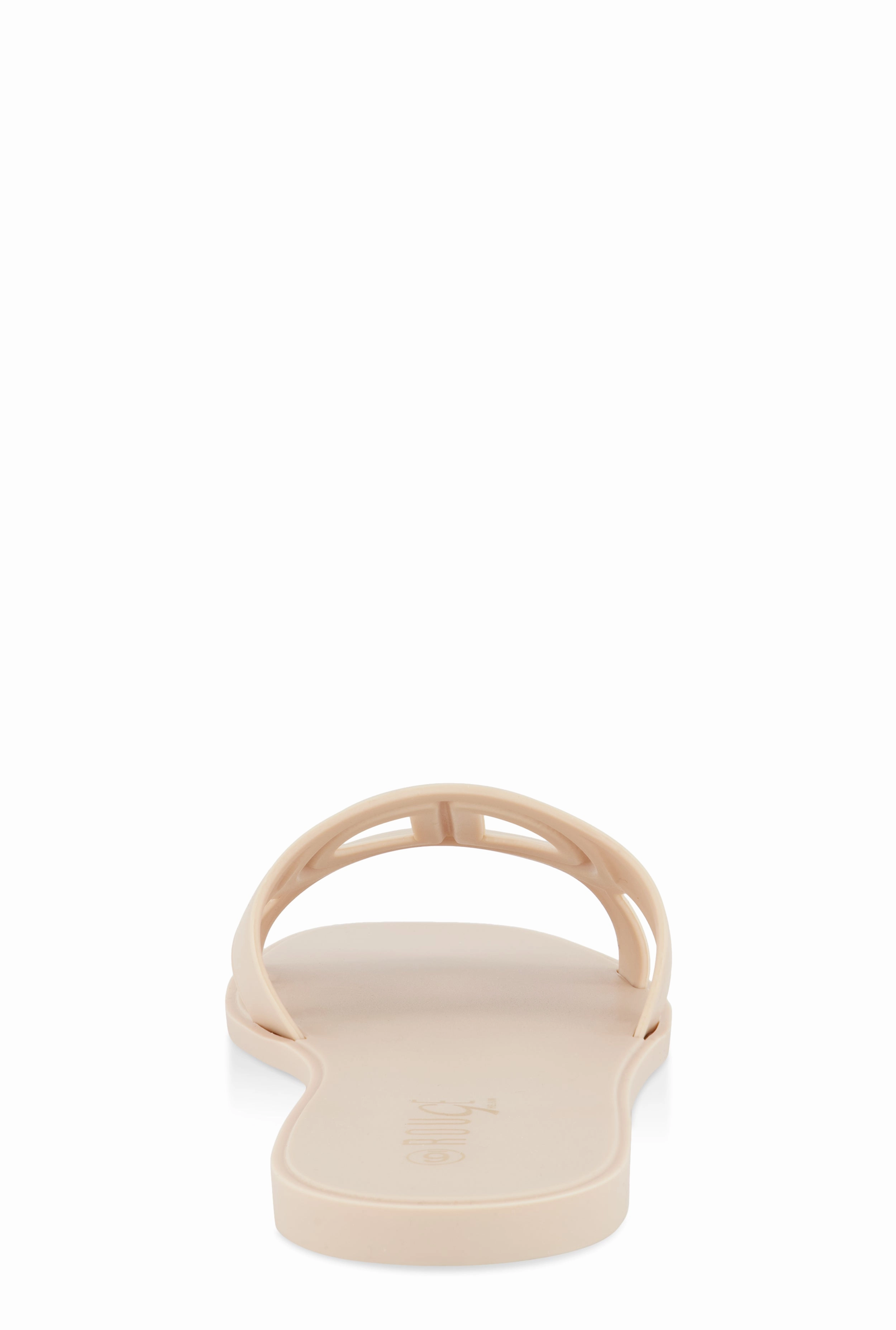 Cut Out Band Open Toe Slide Sandals