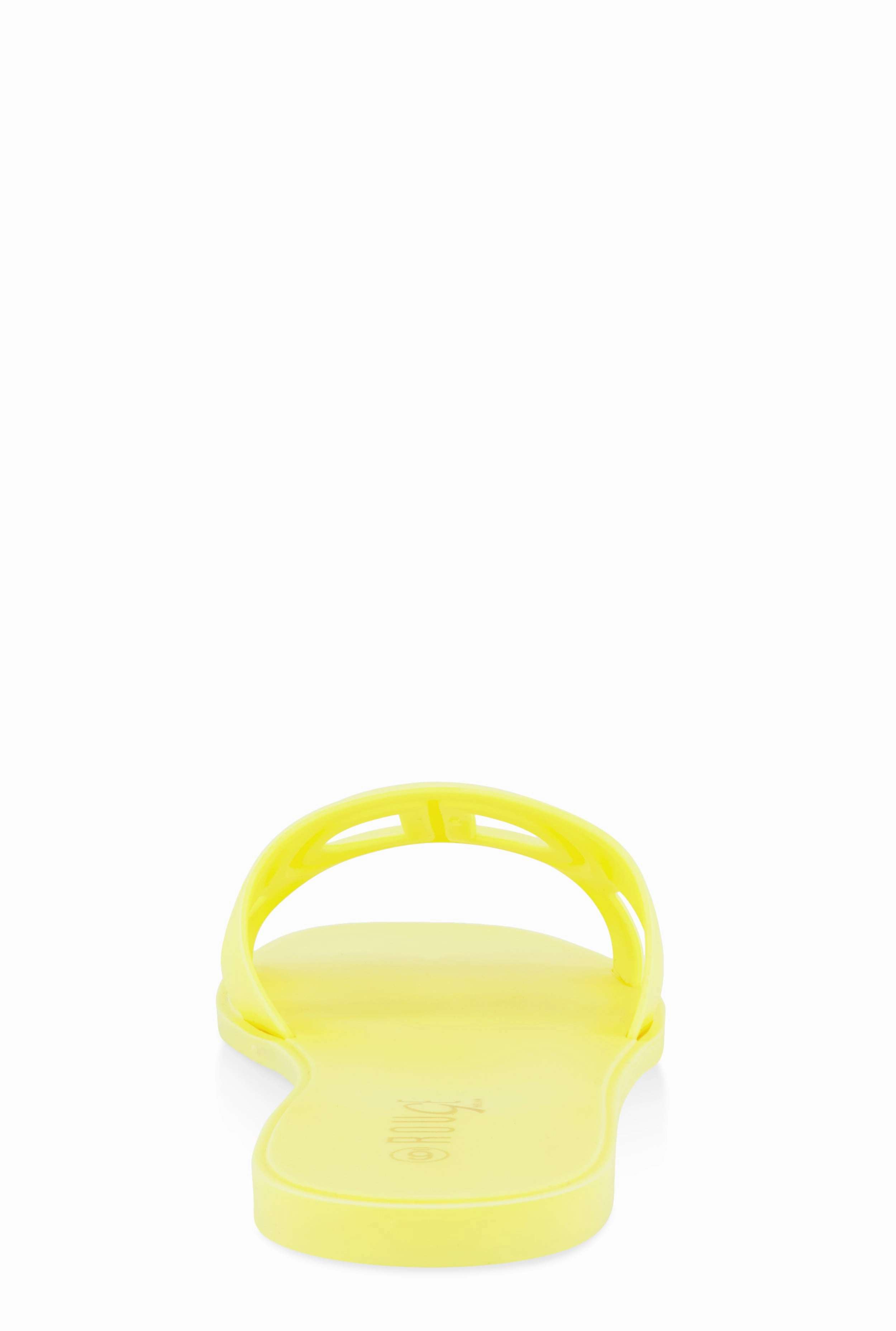 Cut Out Band Open Toe Slide Sandals