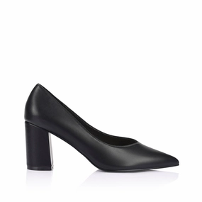 Elliot Block Heel Pumps - Black
