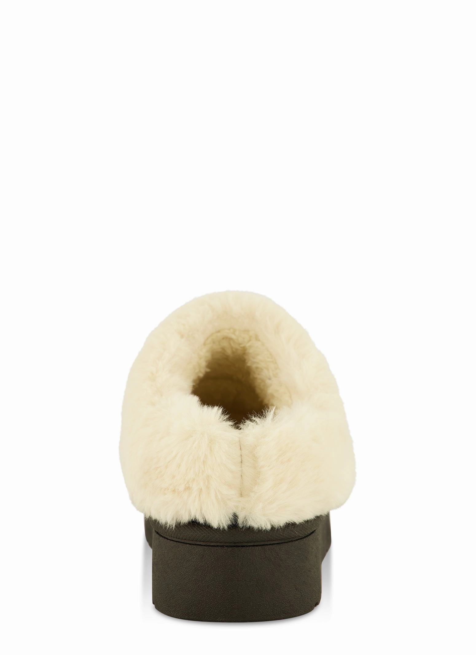 Faux Fur Lined Platform Clogs