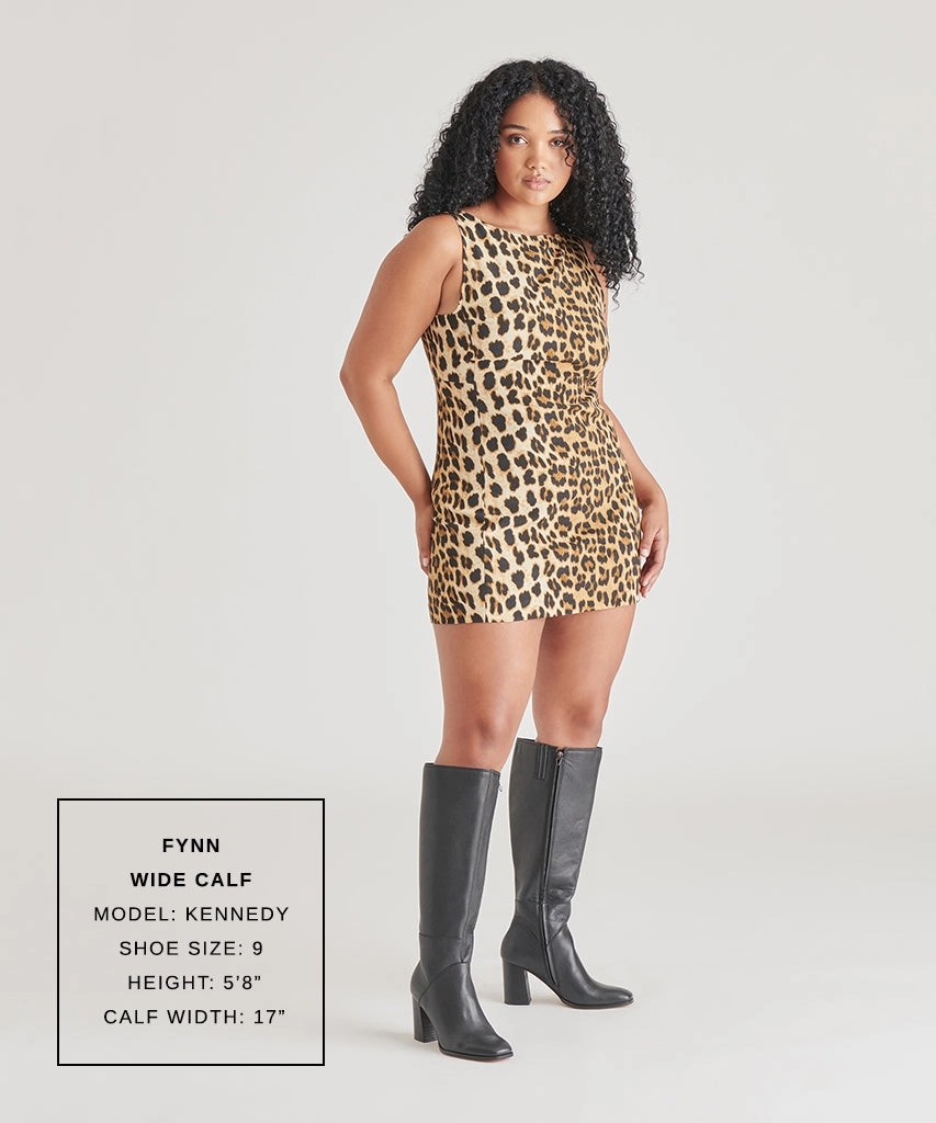 FYNN WIDE CALF BOOTS ONYX LEATHER