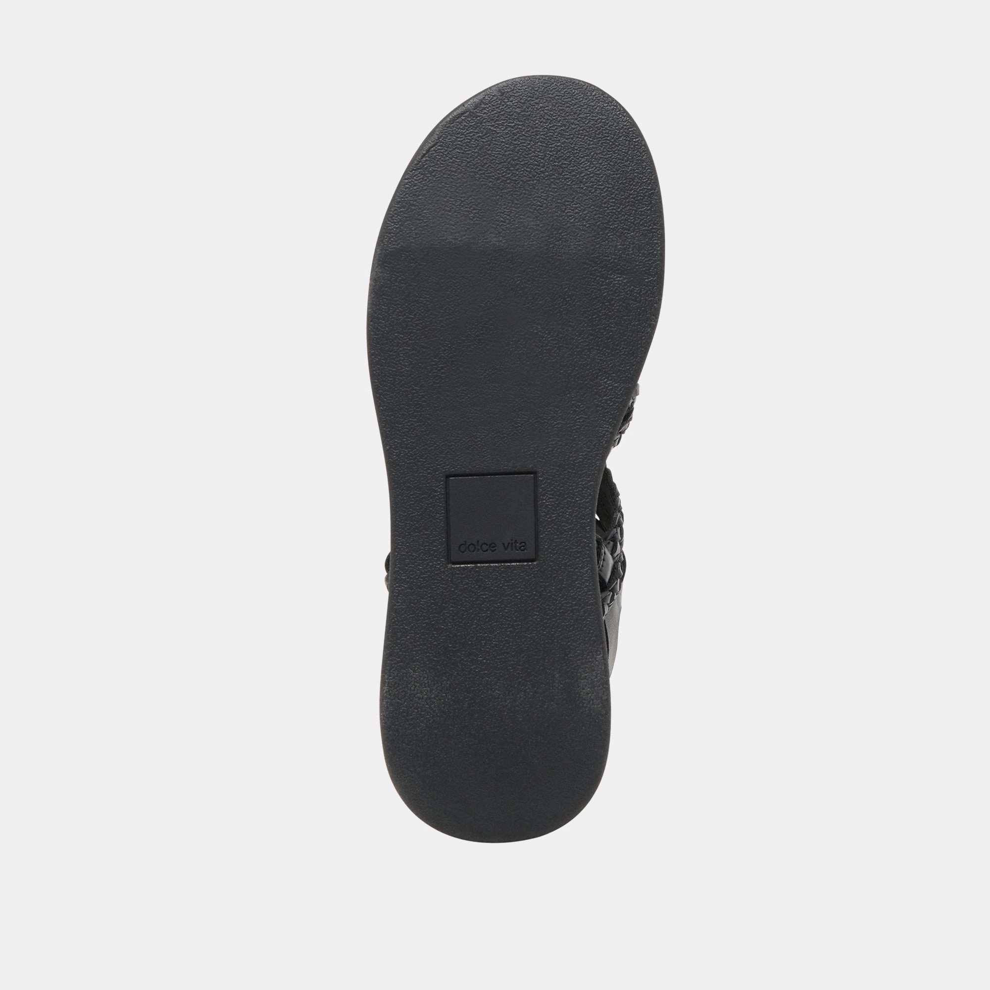 GATSBY SANDALS BLACK LEATHER