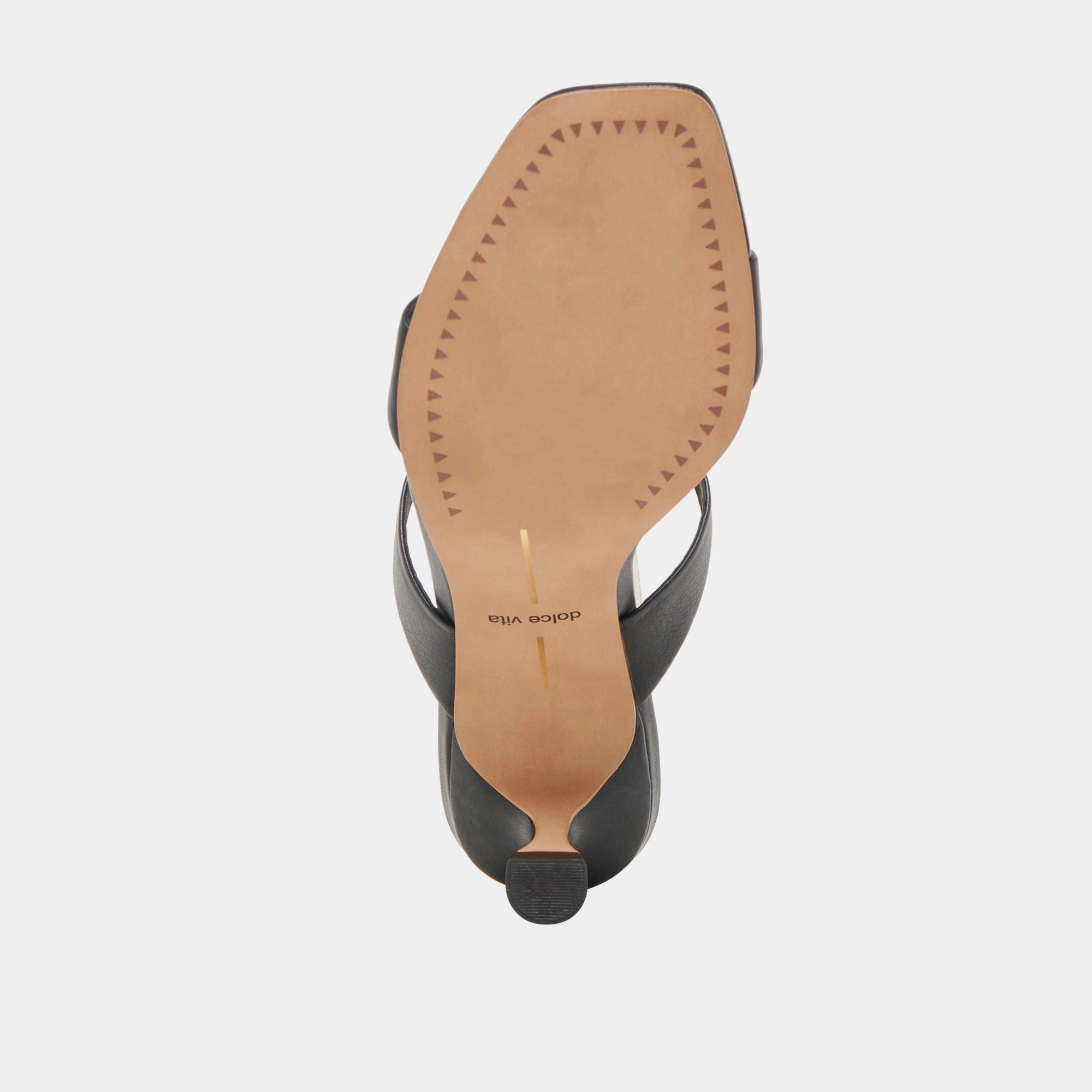 GENORA HEELS BLACK LEATHER
