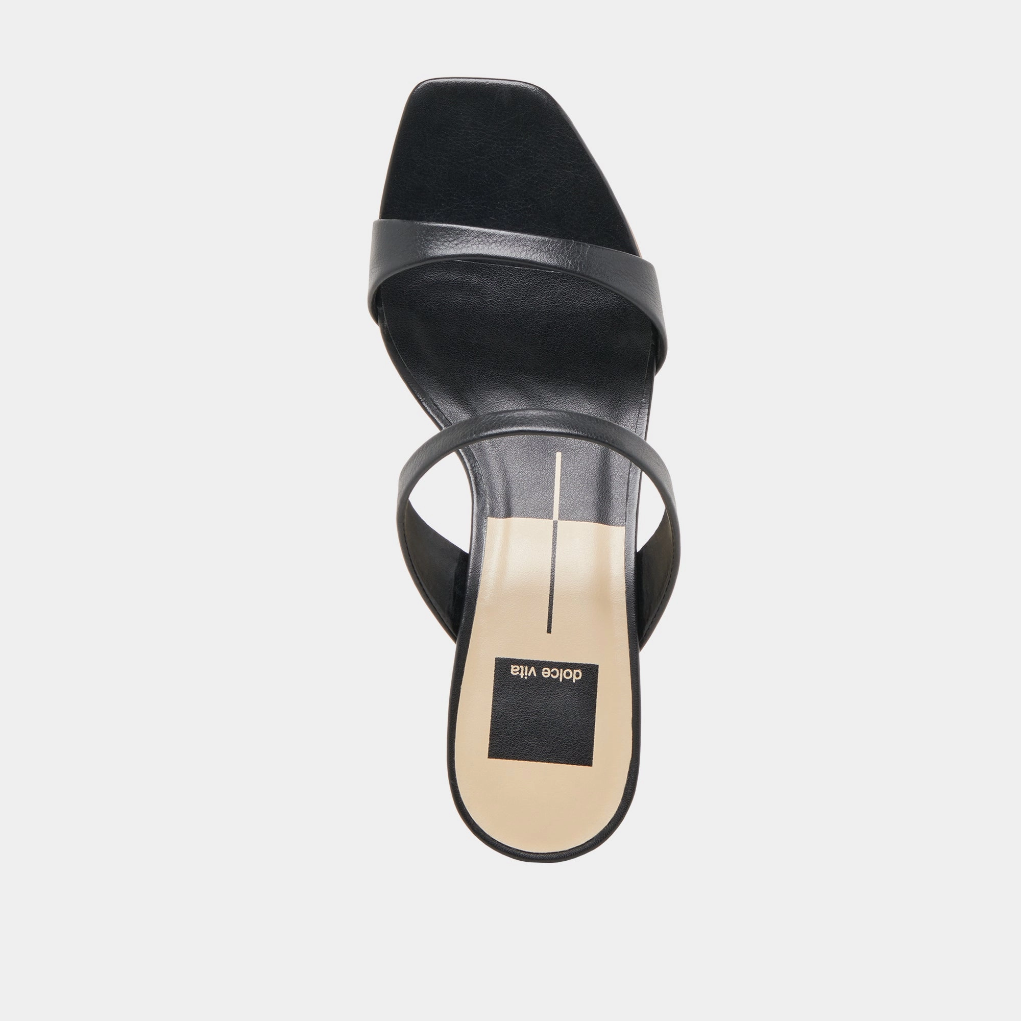 GENORA HEELS BLACK LEATHER